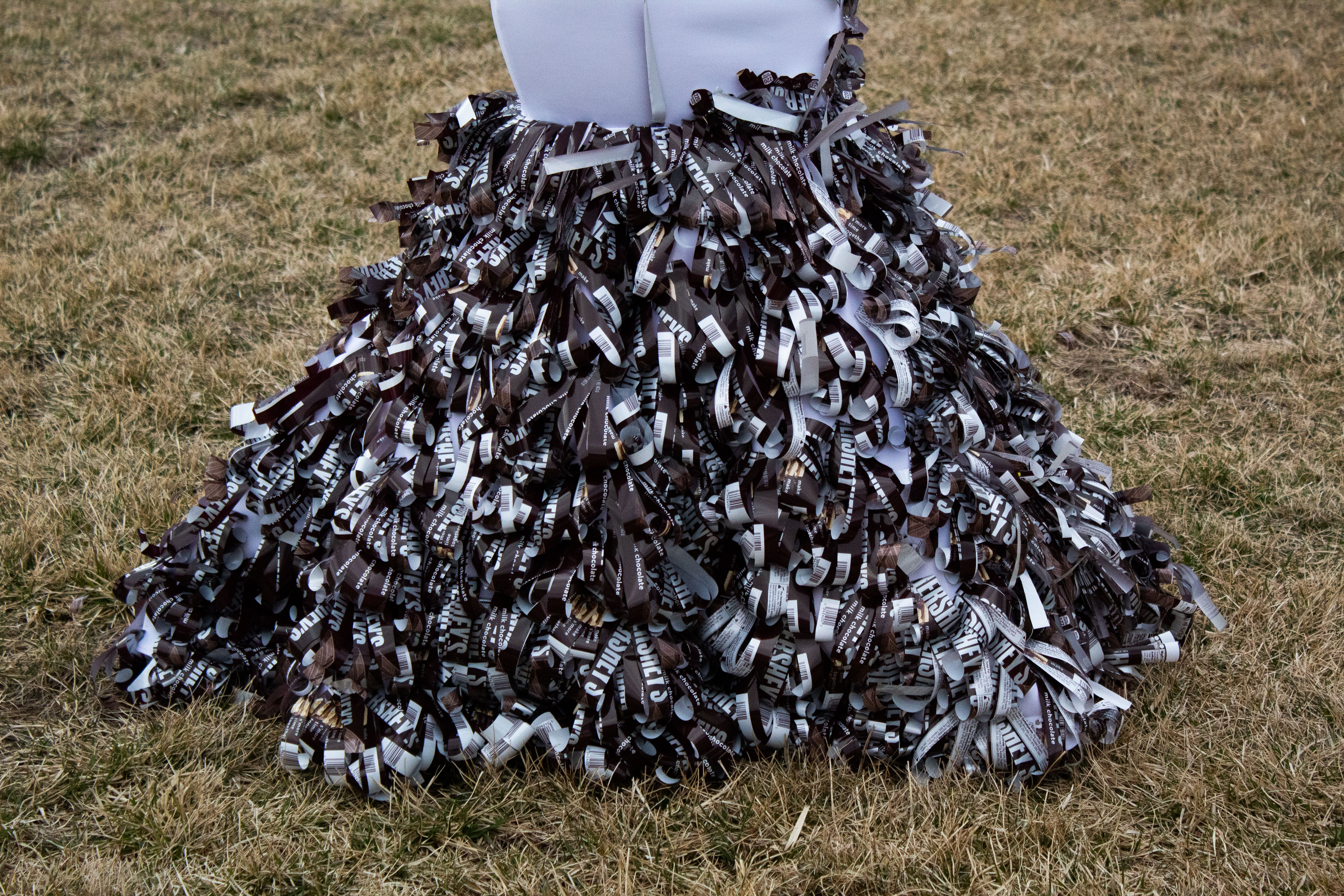 Milton Hershey School houseparent crafts a sweet dress out of thousands of chocolate  bar wrappers: video - pennlive.com