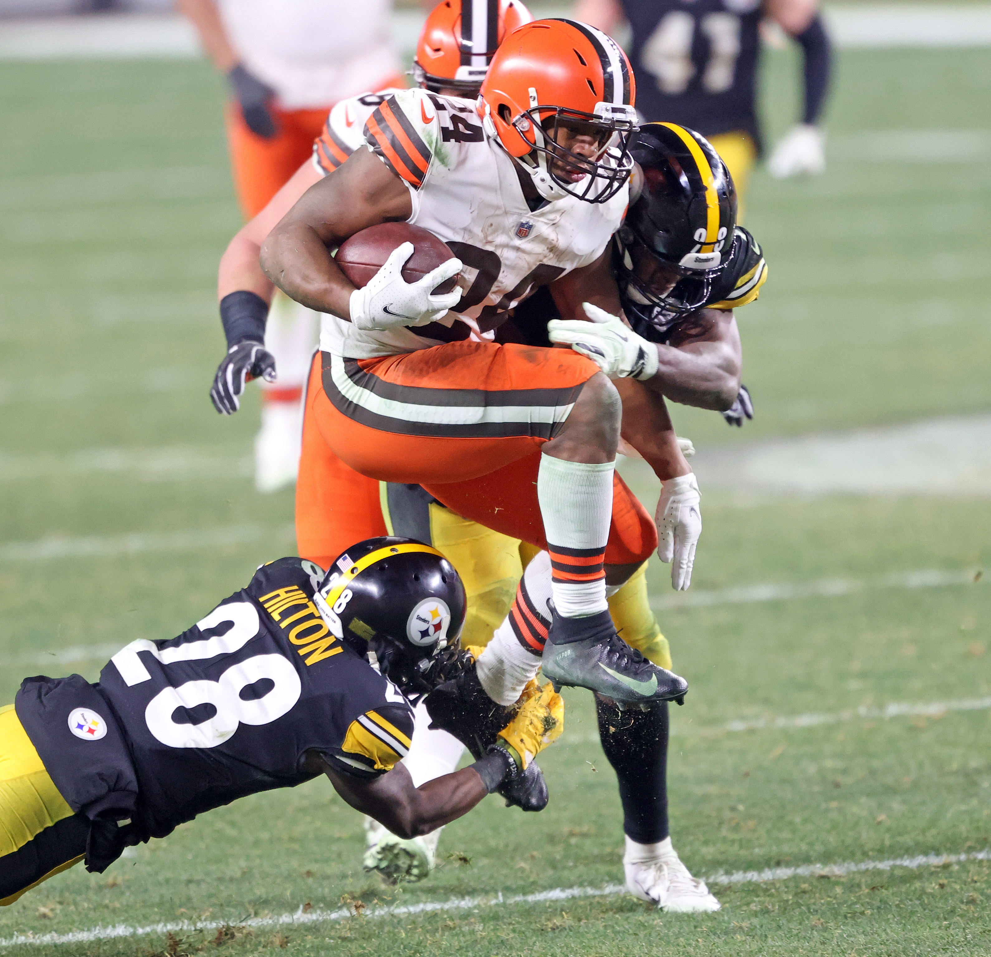 Cleveland Browns Nick Chubb vs. Pittsburgh Steelers, January 10, 2021 