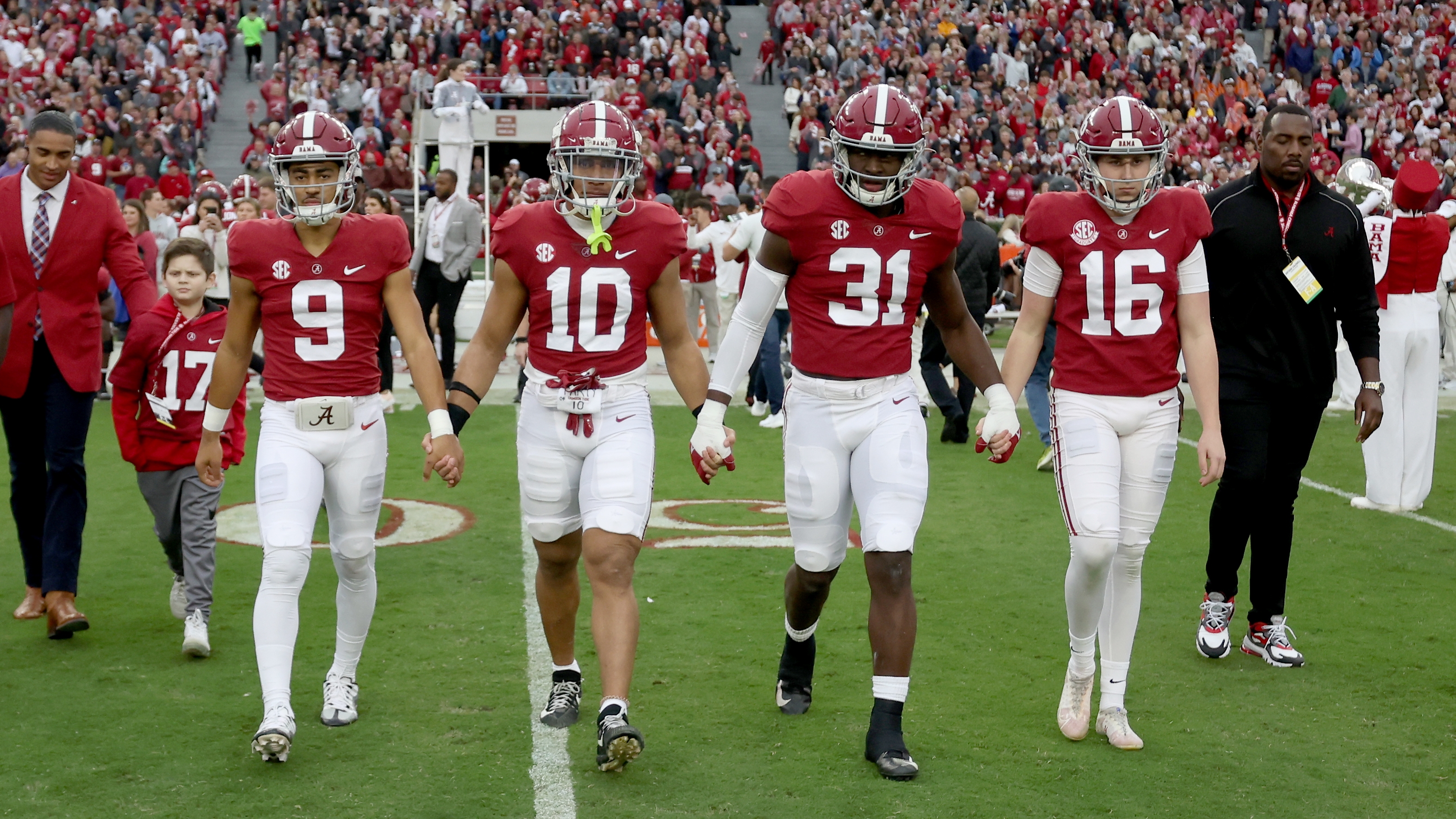 Alabama's Bryce Young, Will Anderson, Jr., and Jahmyr Gibbs