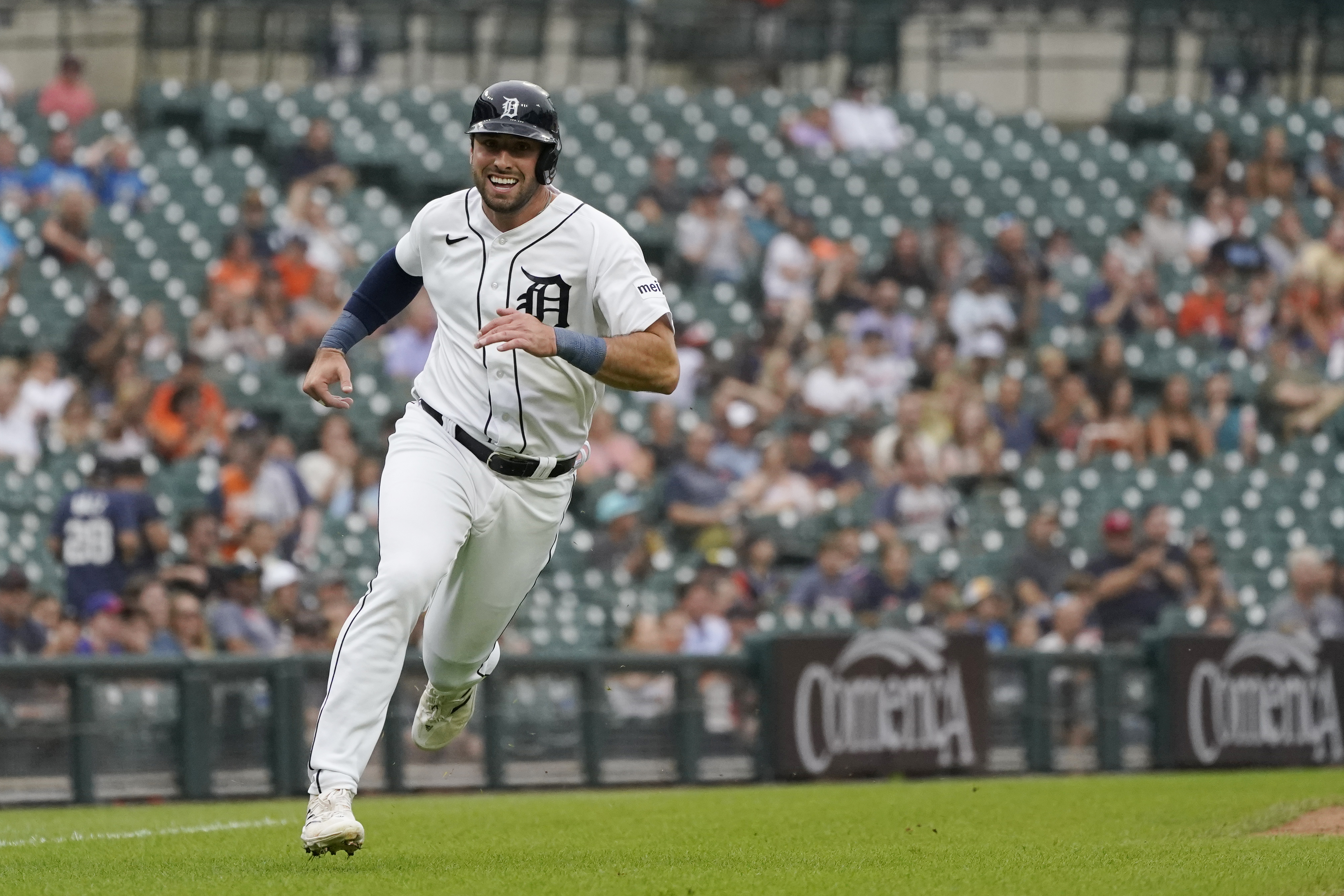 Tigers rookie Spencer Torkelson hits first career MLB home run at Comerica  Park 