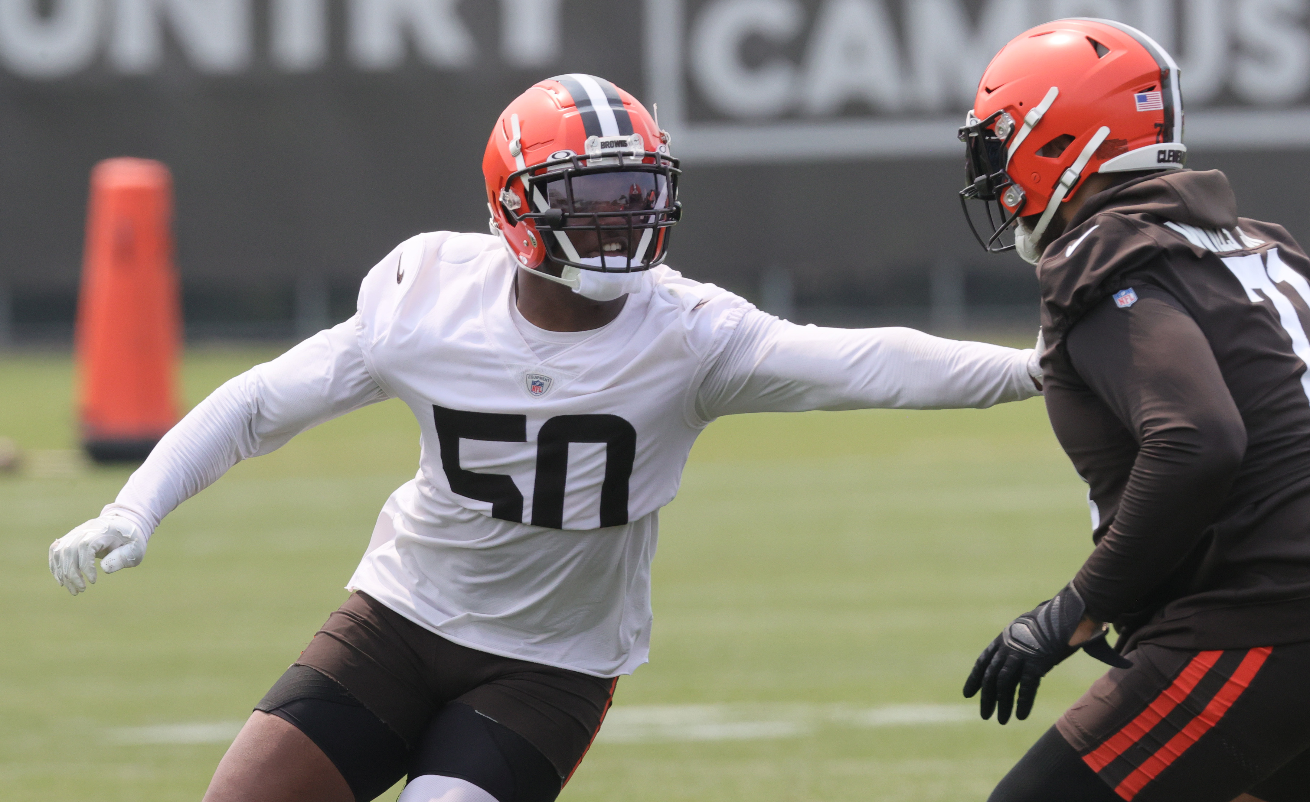 Cleveland Browns rookie linebacker Jacob Phillips will sit out Sunday