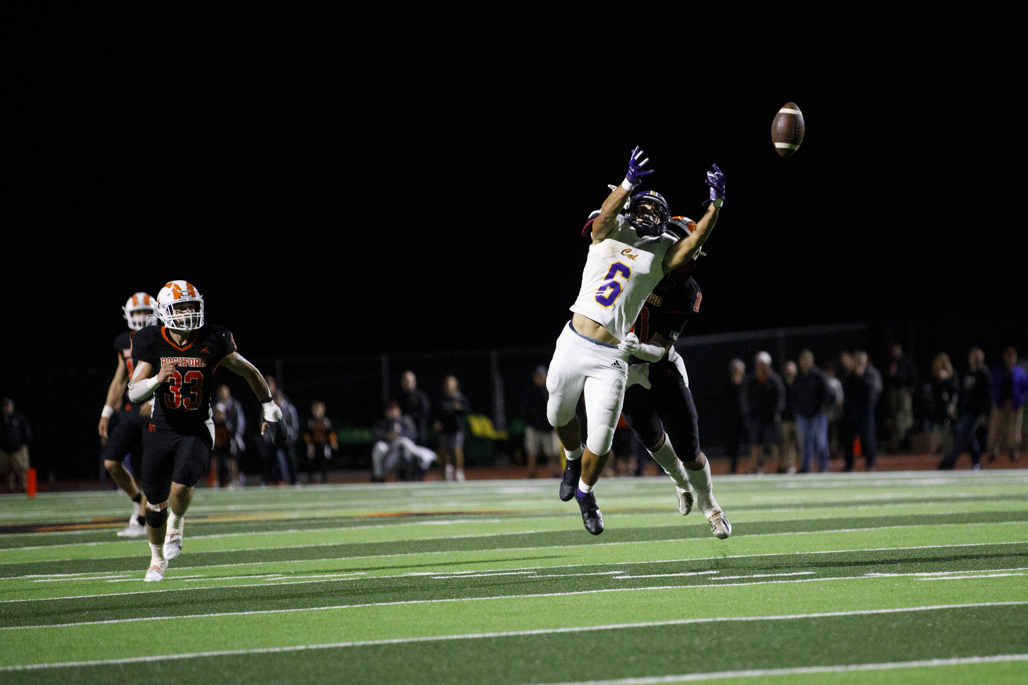 Caledonia at Rockford football