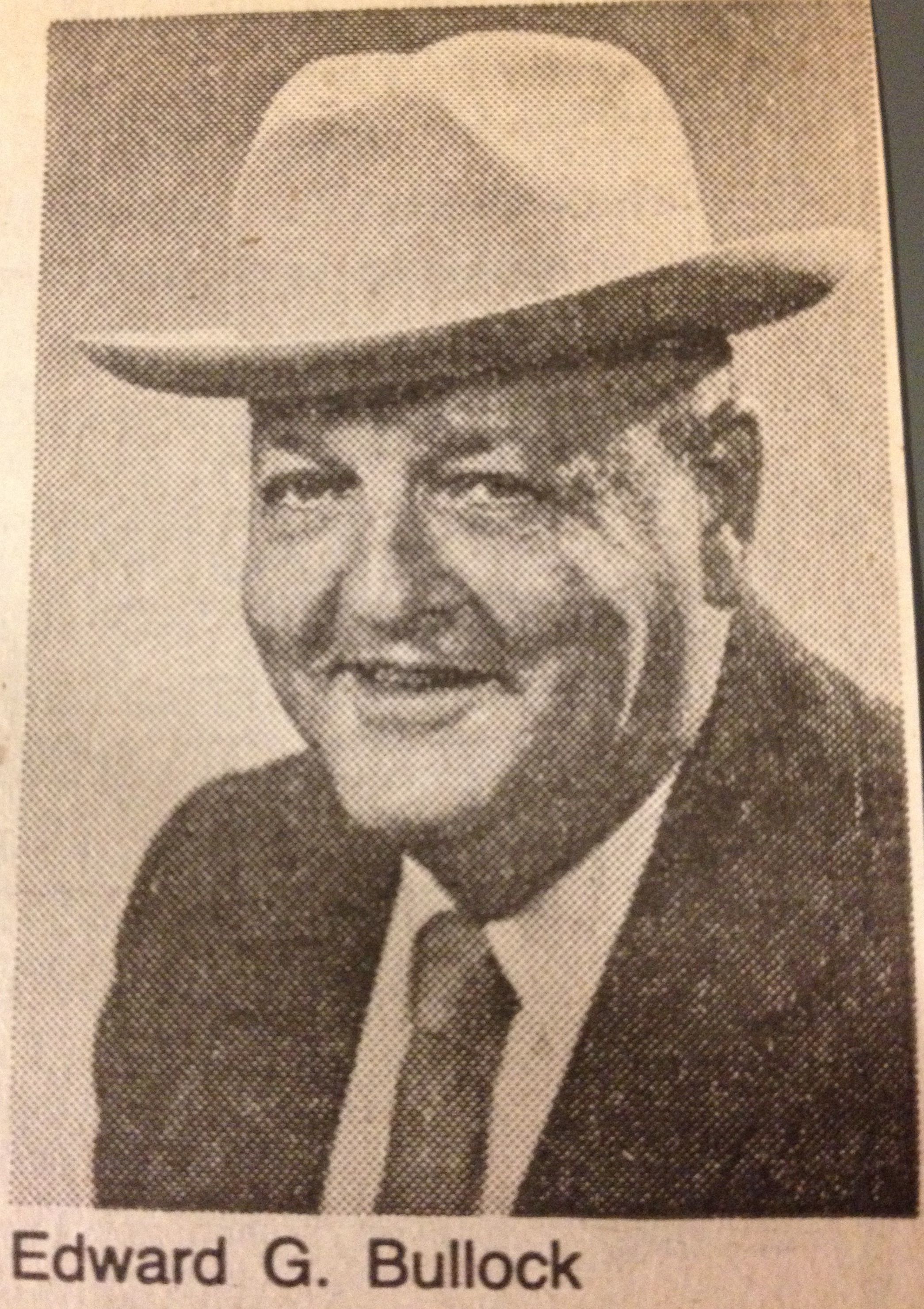 In 1988, Edward Bullock won his third term as Warren County's sheriff. He called himself a "natural" for the job, according to an Express-Times story before the election, which also says he was a 1946 graduate of Phillipsburg Catholic High School and served in the Army from 1951 to 1953.