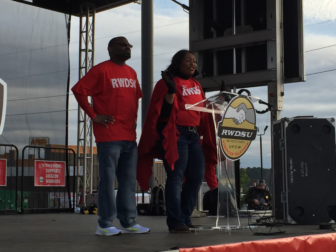 Amazon union rally in Bessemer Feb. 26, 2022 - al.com