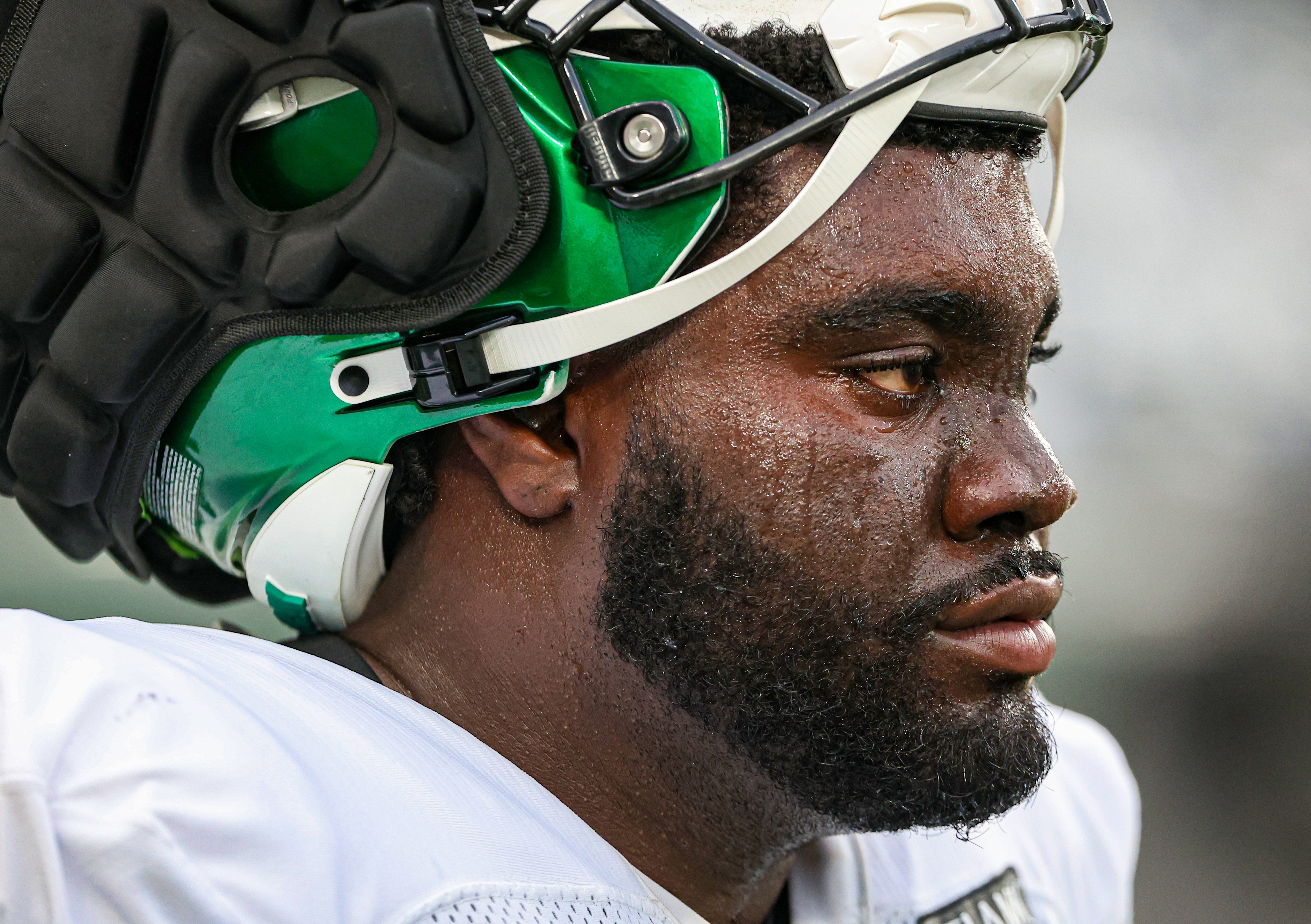 East Rutherford, New Jersey, USA. 26th Sep, 2022. New York Jets cornerback  Sauce Gardner (1) during a NFL game at MetLife Stadium in East Rutherford,  New Jersey on Sunday September 25, 2022.