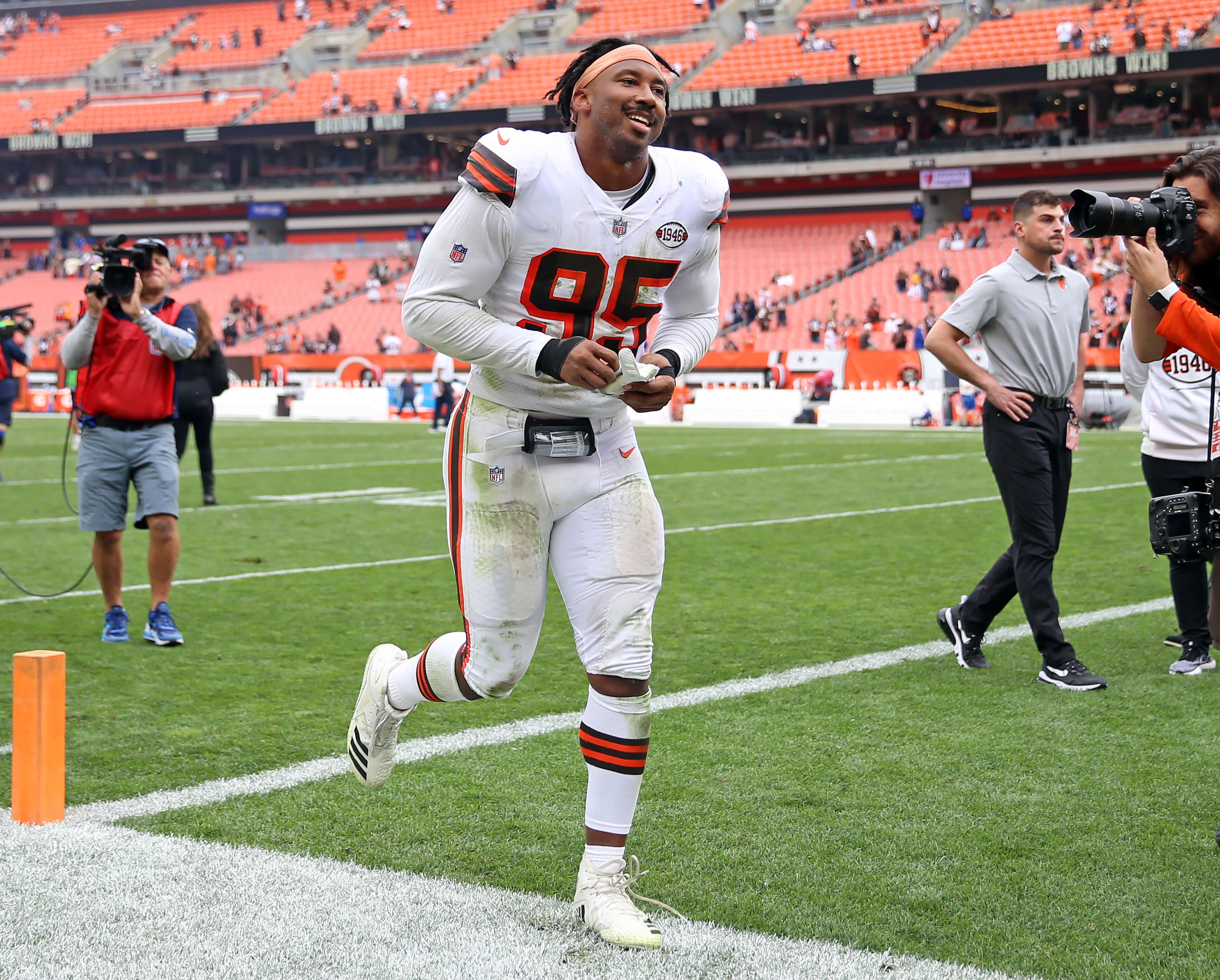 Cleveland Browns Jeremiah Owusu-Koramoah vs. Chicago Bears, September 26,  2021 