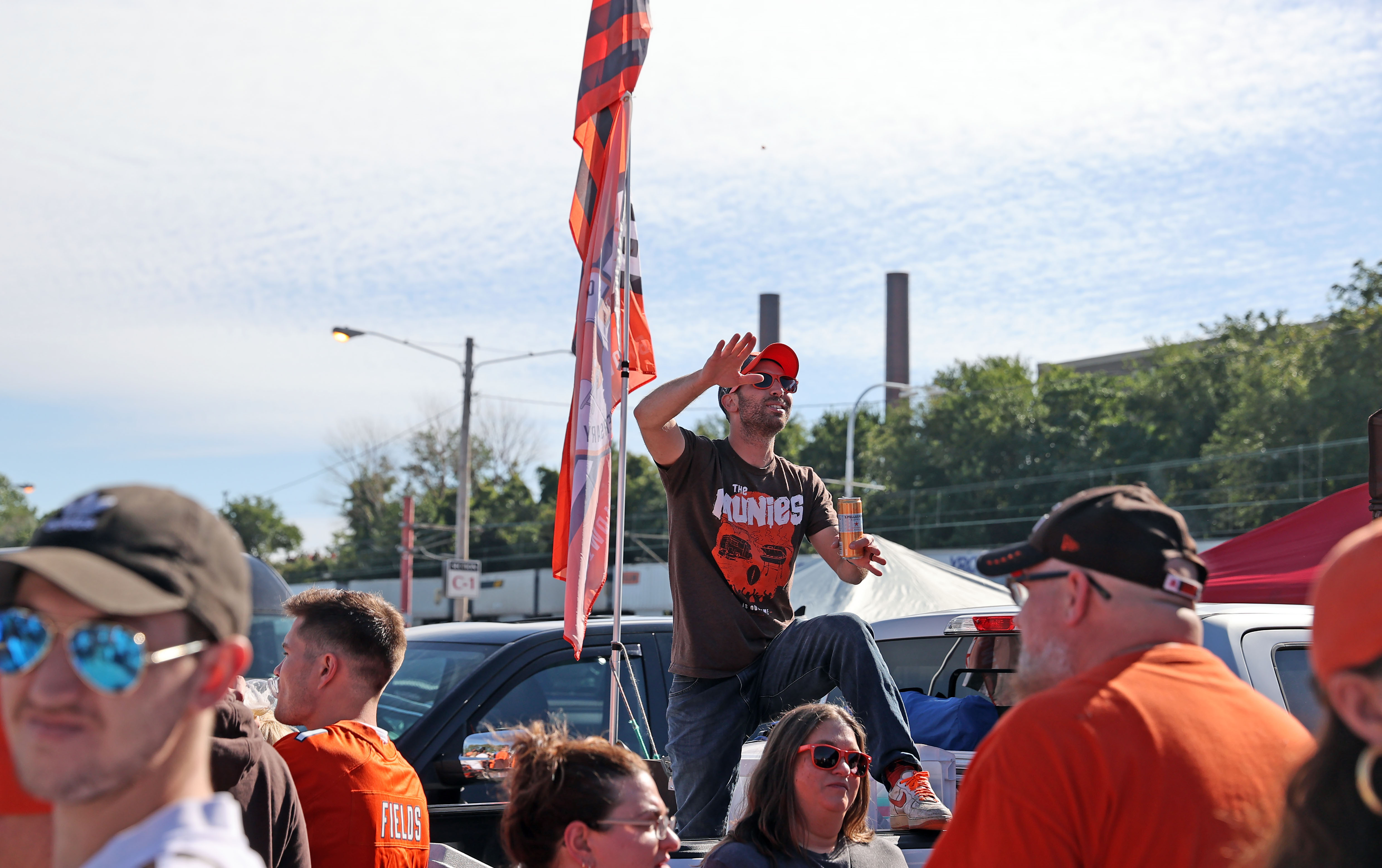 Cleveland Browns' fans show off their food and tailgates at the Muni Lot  ahead of home opener 