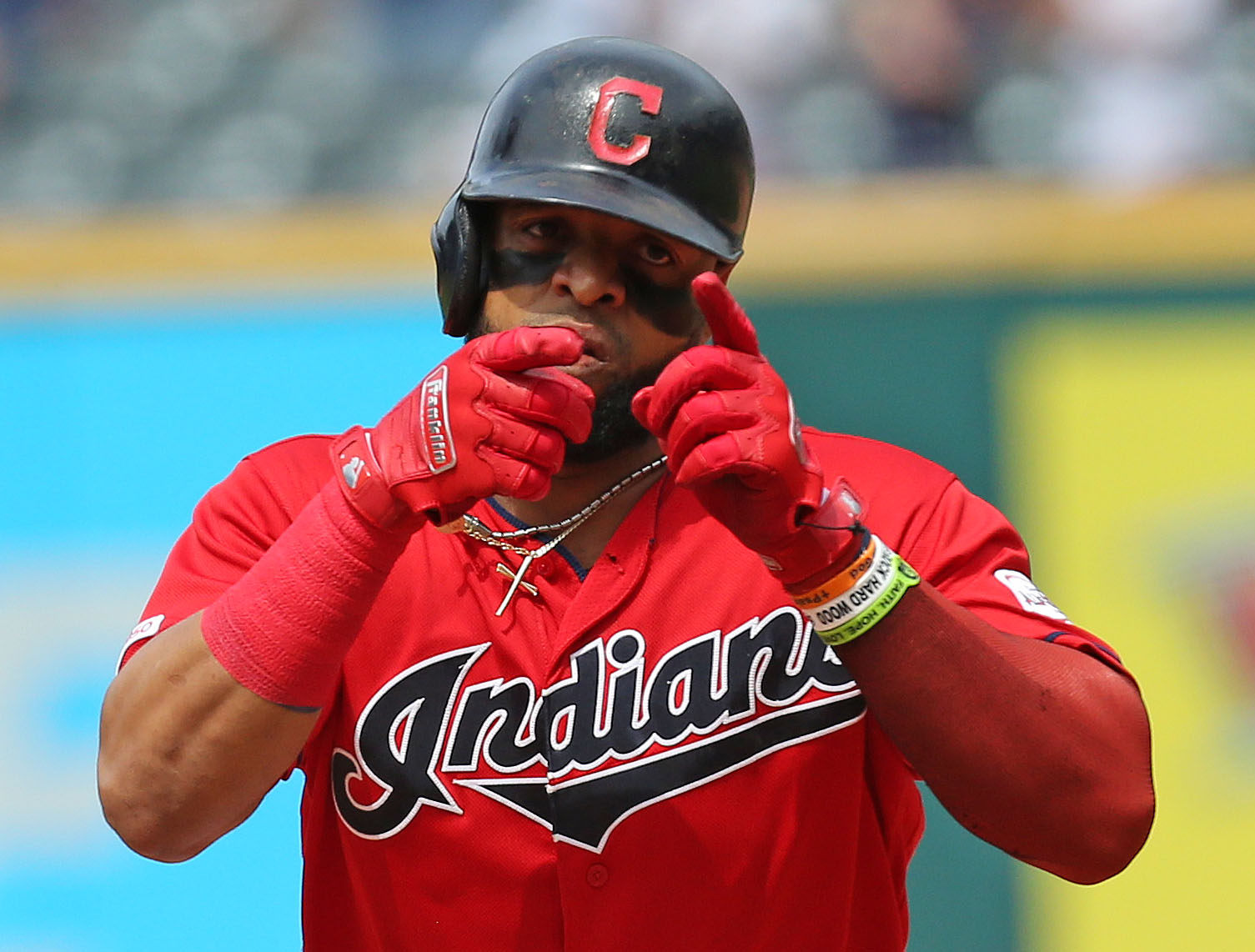 Carlos Santana says the Cleveland Indians are winning for teammate Carlos Carrasco cleveland