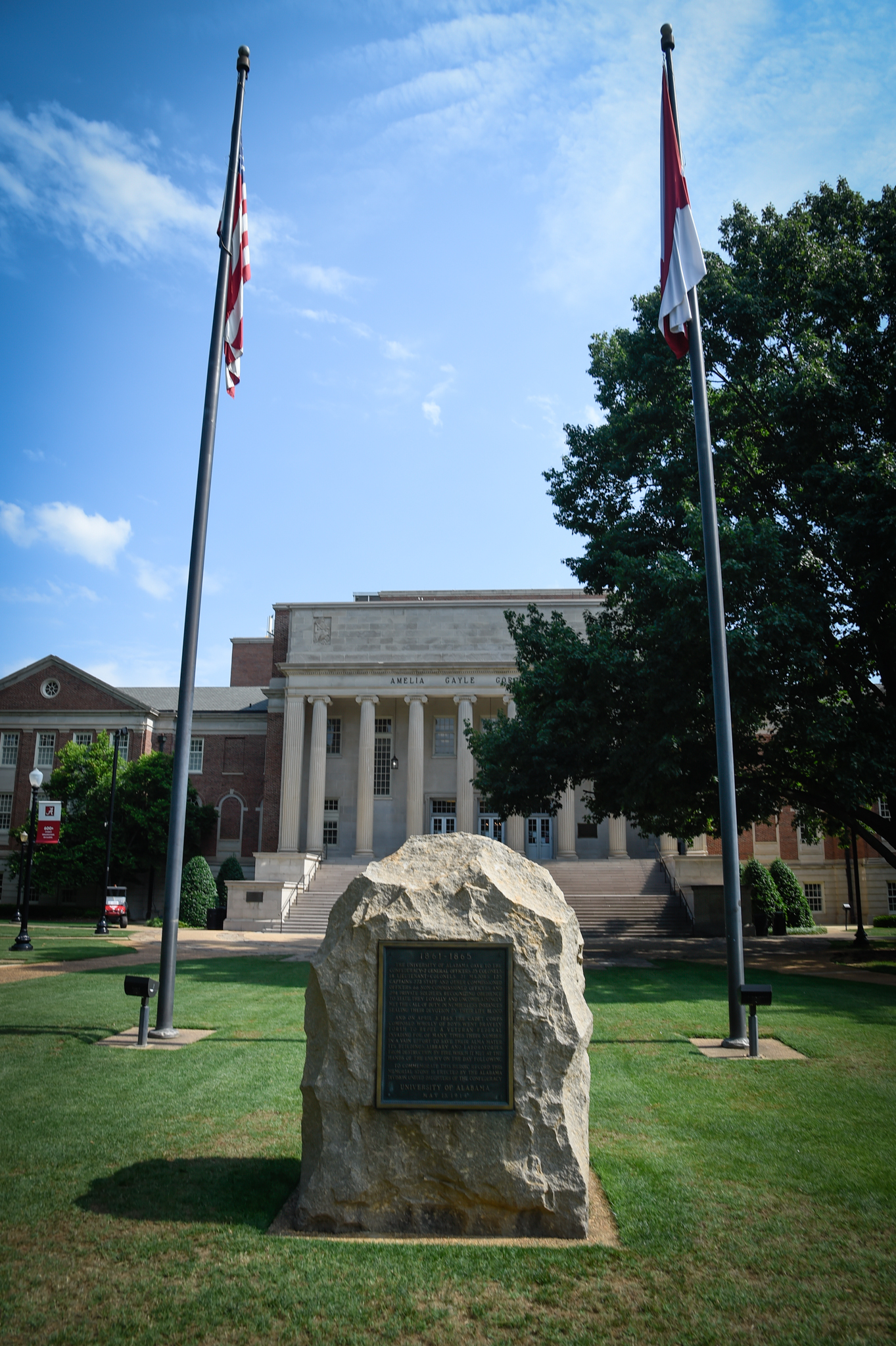 A monument honoring Confederate soldiers, erected by the Alabama Division of the United Daughters of the Confederacy in May 1914, remains at the Center of the Quad between Gorgas Library and Denny Chimes on the University of Alabama campus. Photo taken Wednesday, June 3, 2020. (Ben Flanagan / AL.com)
