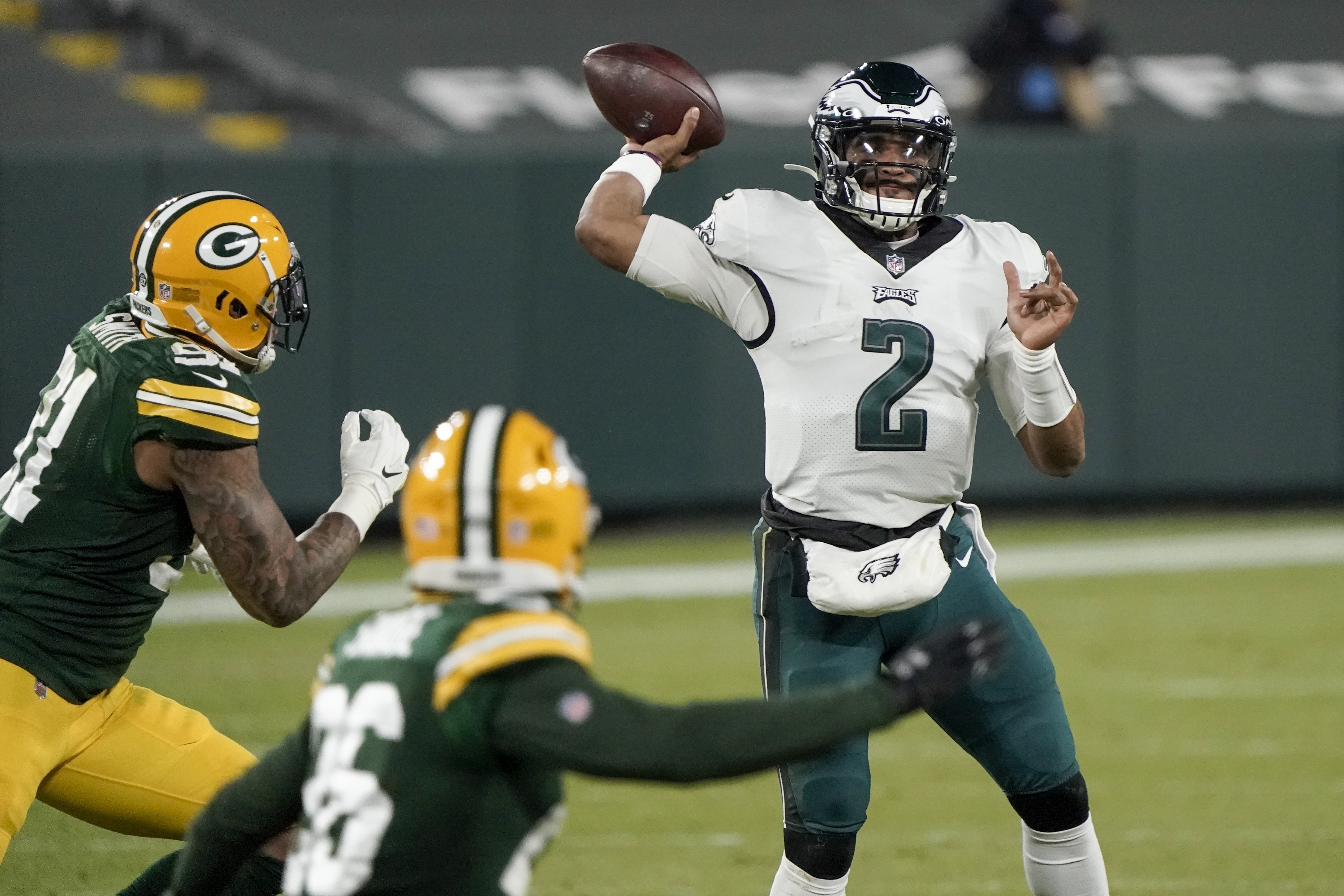 What Eagles' Jalen Hurts learned from Packers' Aaron Rodgers 2 years ago