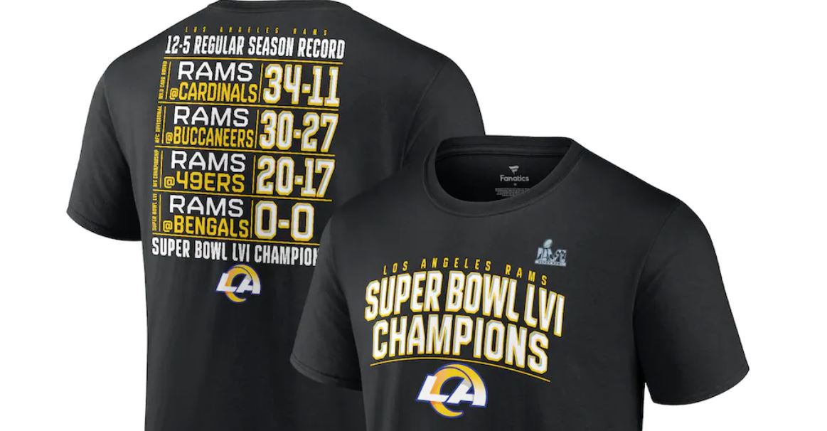 LA Rams Super Bowl LVI 2022 Champions Shirt - Trends Bedding