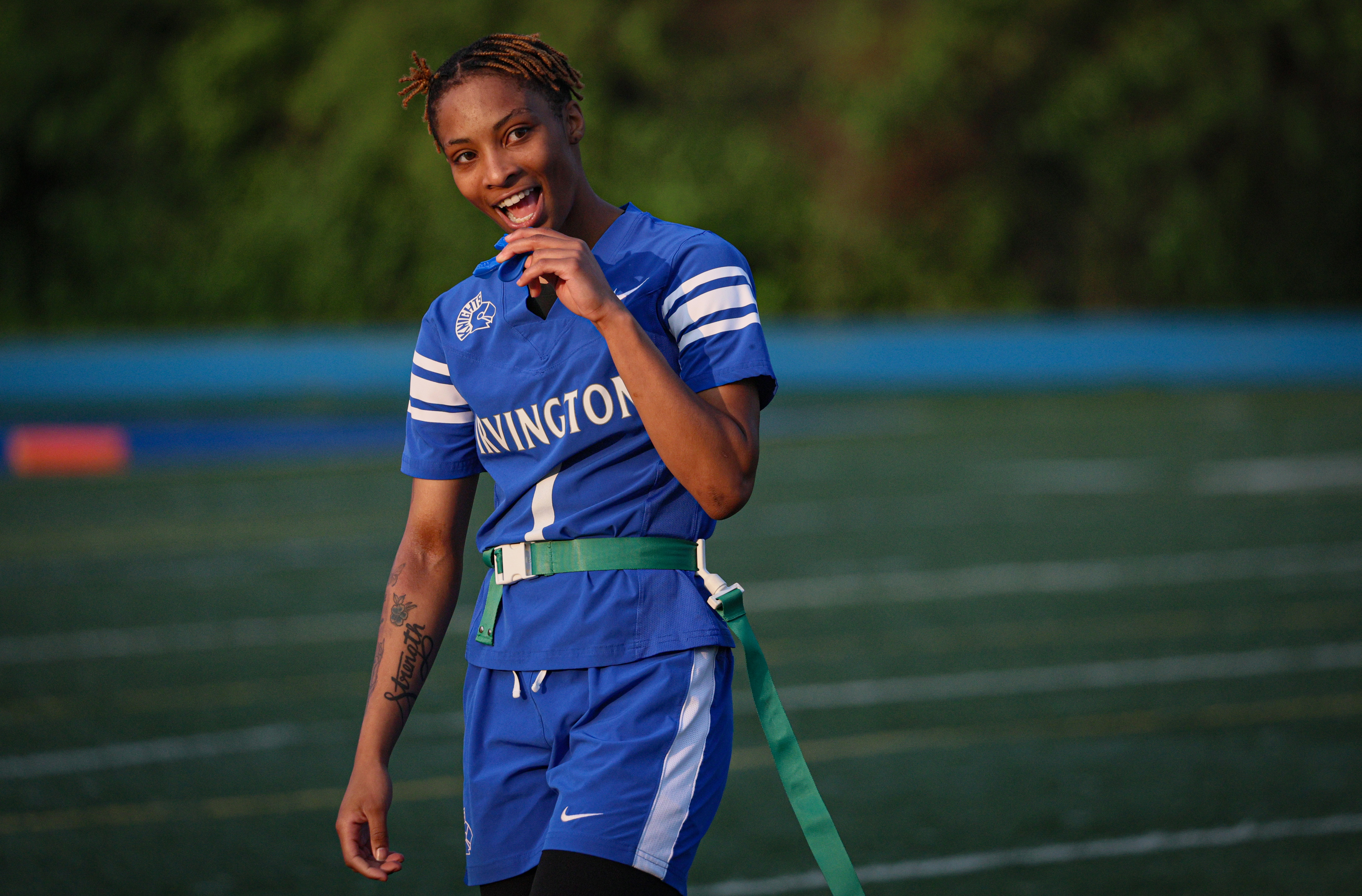 New Jersey quarterback shines in girls' flag football showcase