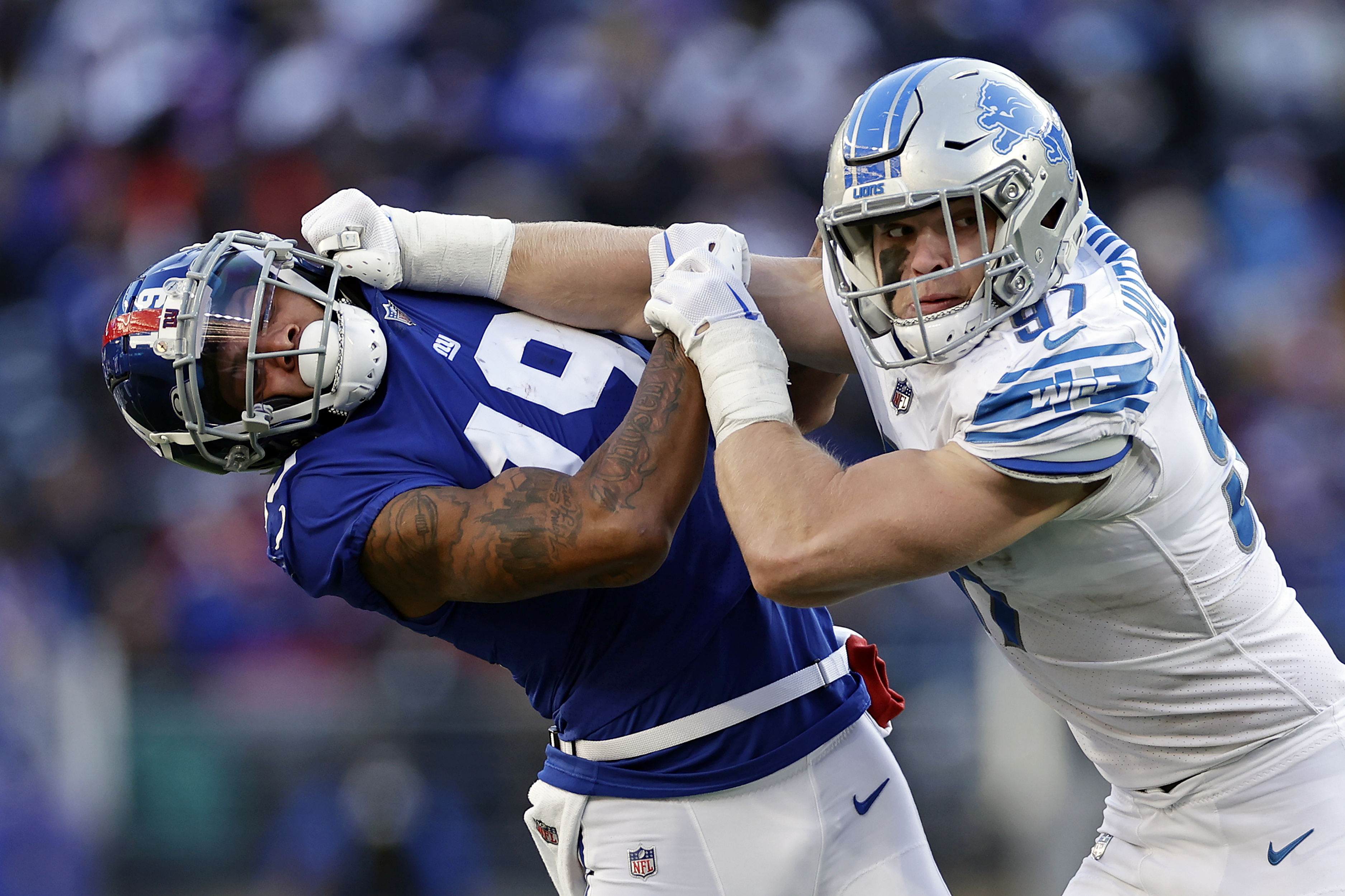 Detroit Lions star Aidan Hutchinson named NFC Defensive Player of