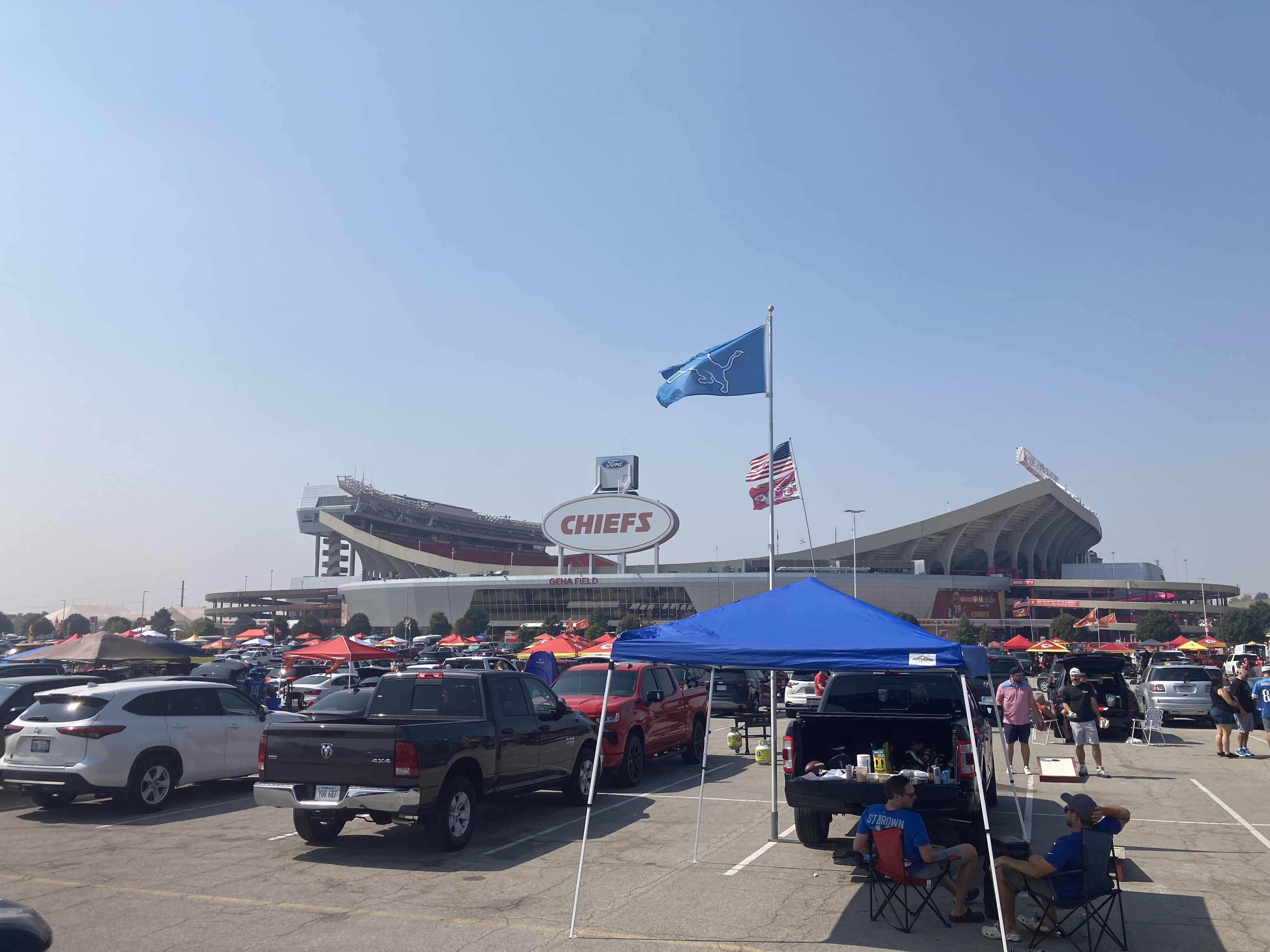 Detroit Lions fans make presence felt ahead of anticipated opener in Kansas  City 