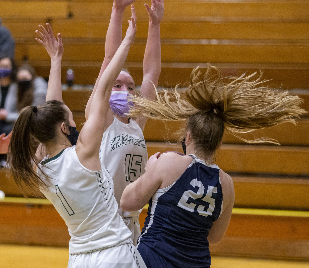 Trinity hosts Camp Hill in girls basketball action