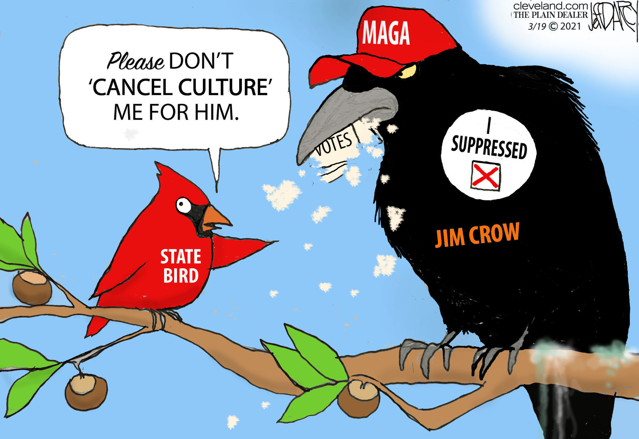 Keep Ohio Jim Crow no-fly-zone: Darcy cartoon 