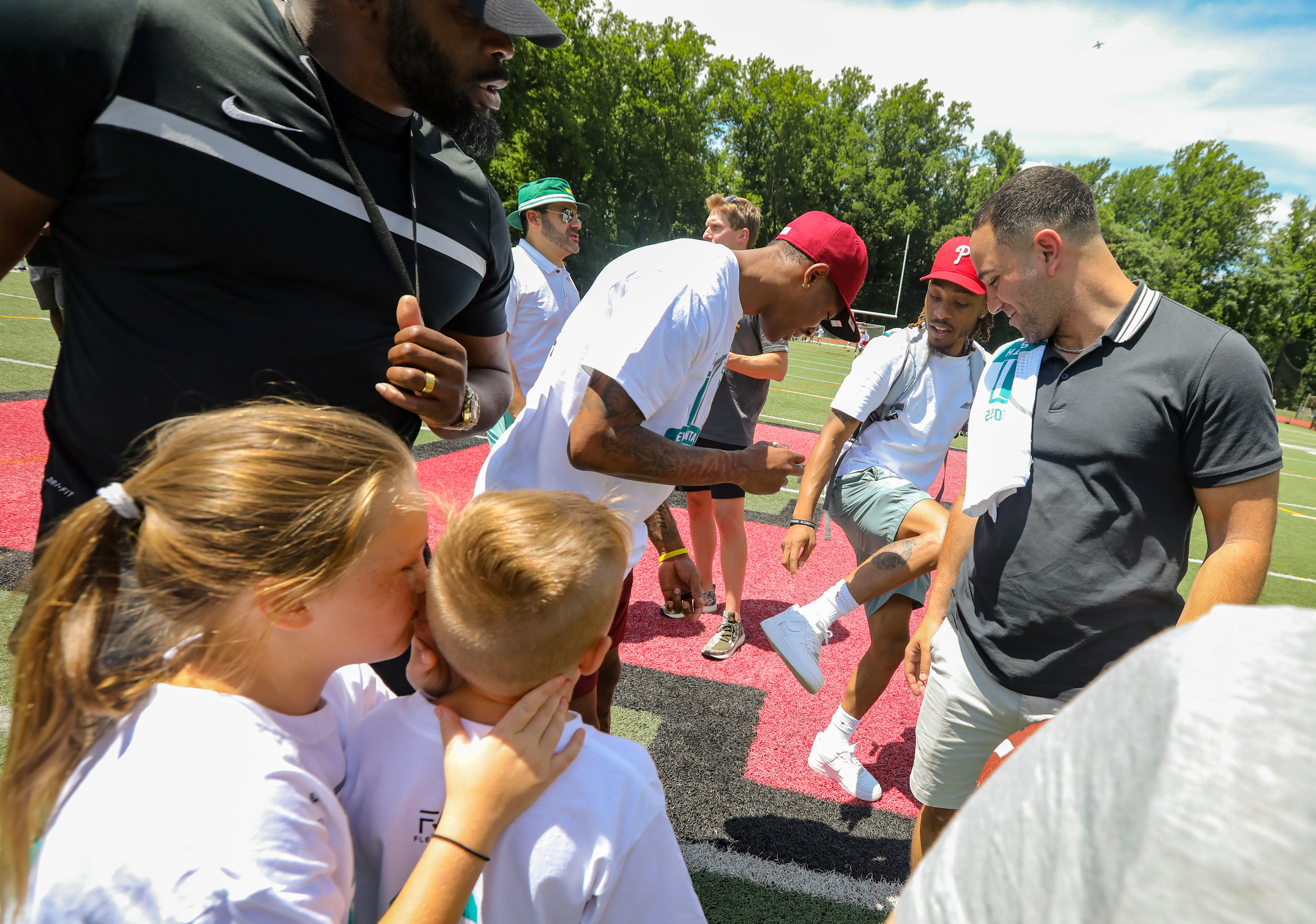 I love Philly  This is all part of it': Eagles' DeVonta Smith hosts  inaugural youth football camp in Haddonfield