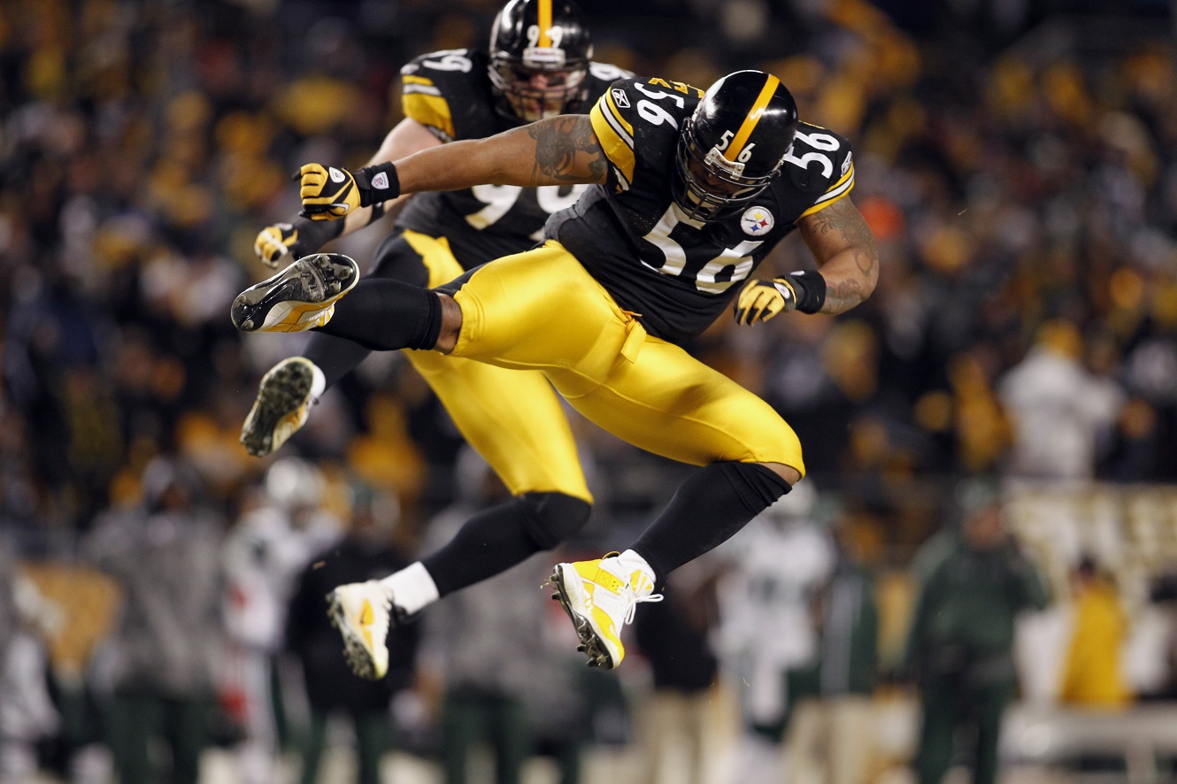 Pittsburgh, PA, USA. 26th Oct, 2014. Brett Keisel #99 during the