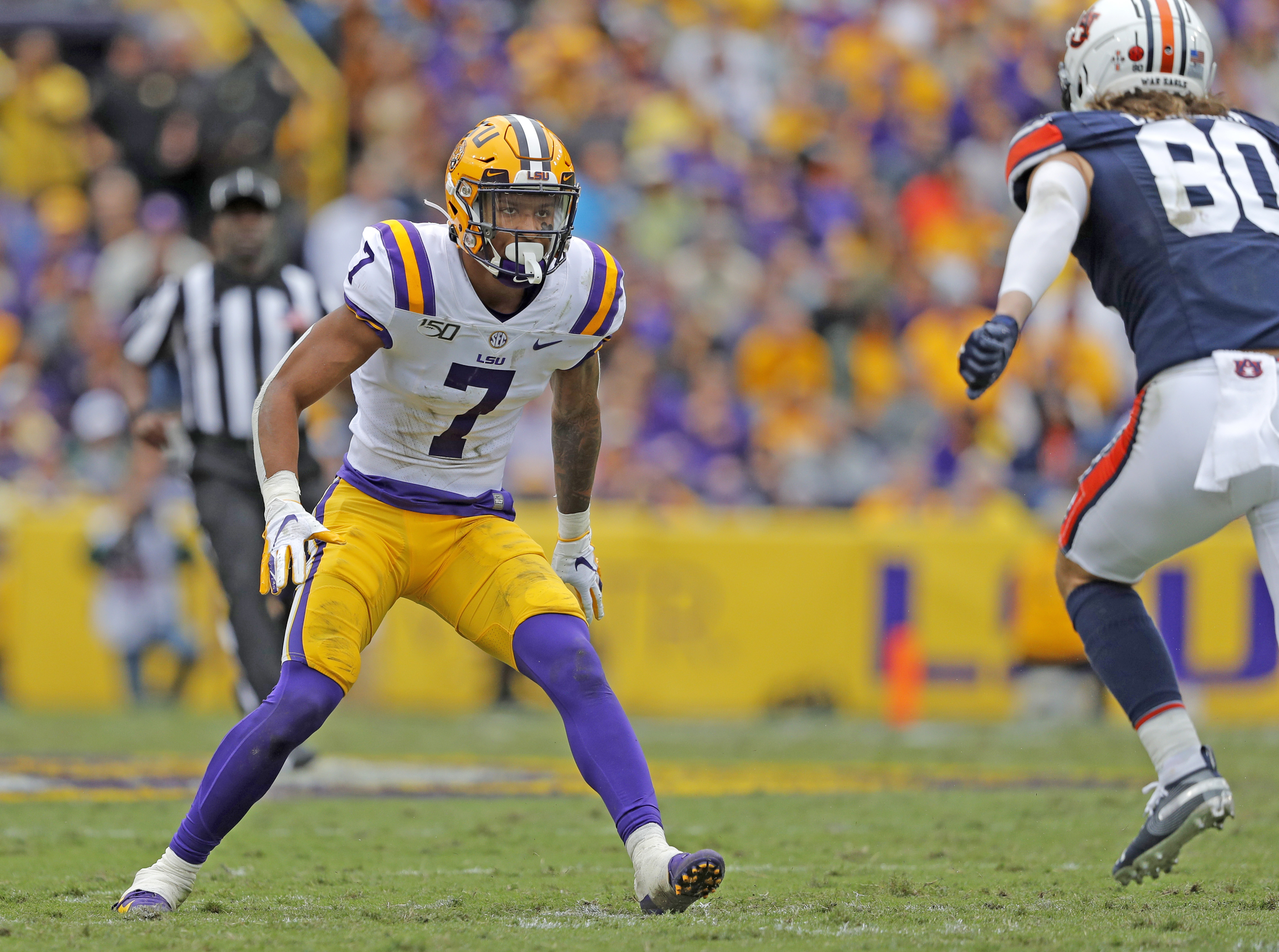 December 28, 2019: LSU safety Grant Delpit (7) and LSU defensive