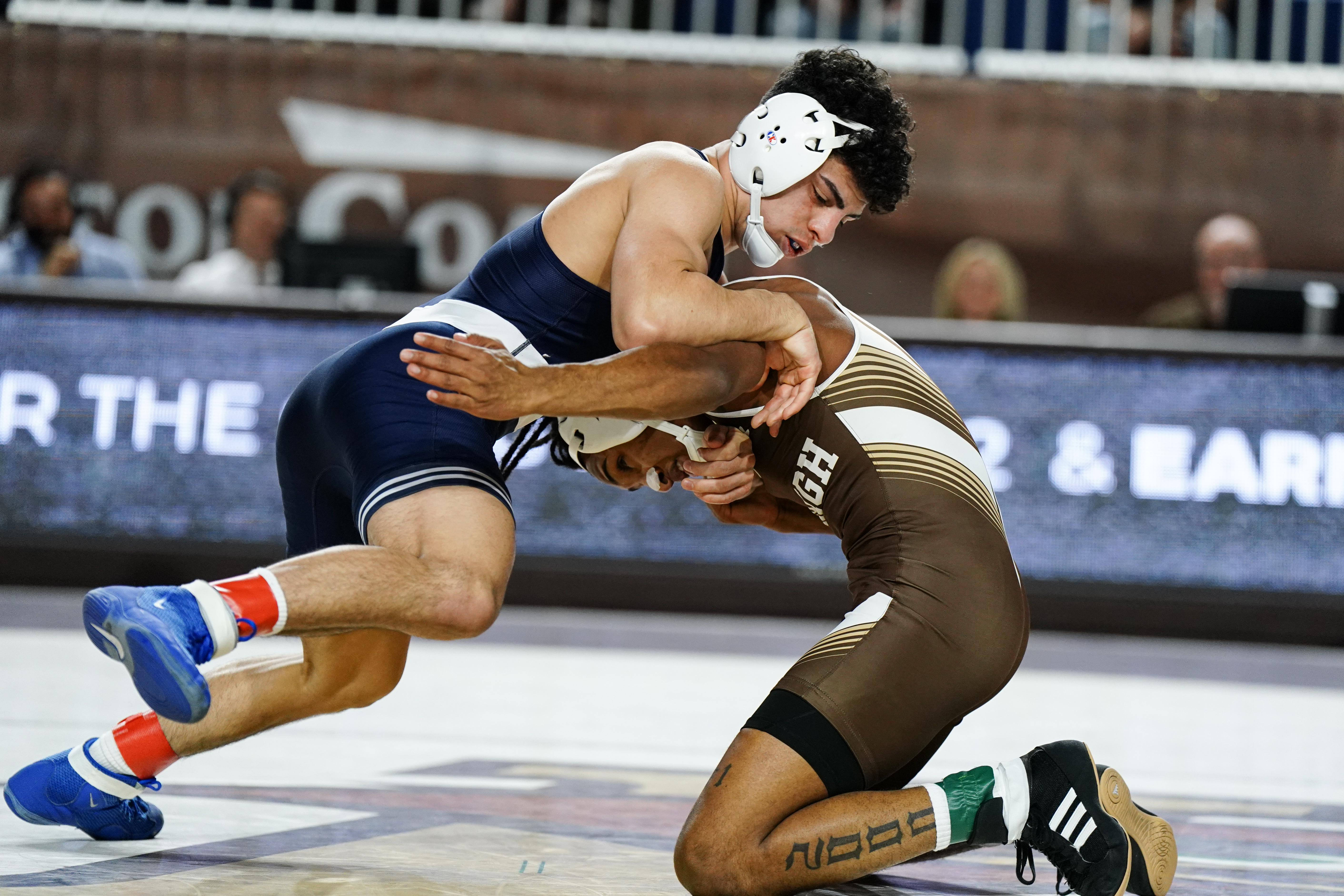 Is the Penn State-Iowa wrestling match available on TV and live stream?