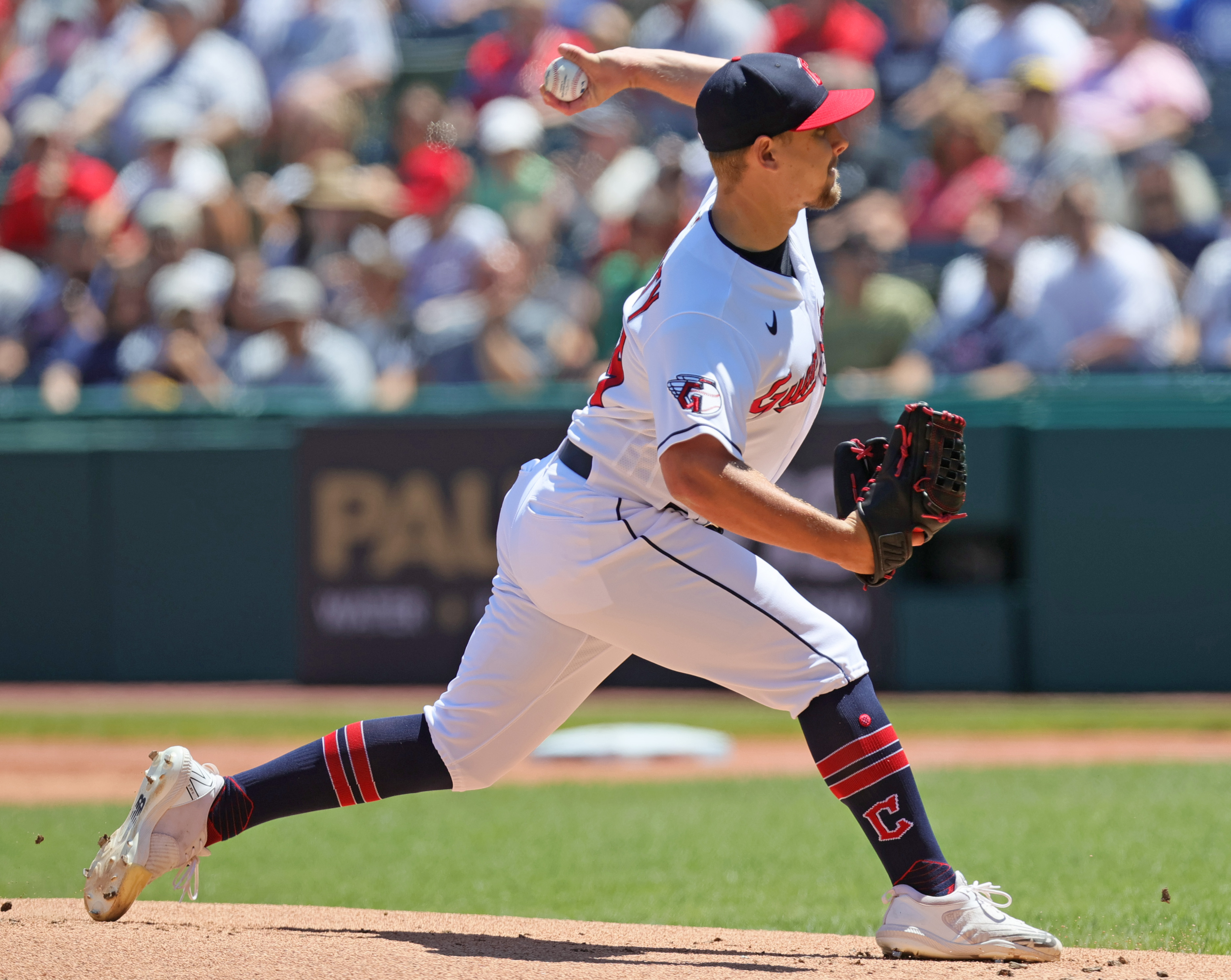 CLEVELAND, OH - JULY 02: Cleveland Guardians starting pitcher Kirk