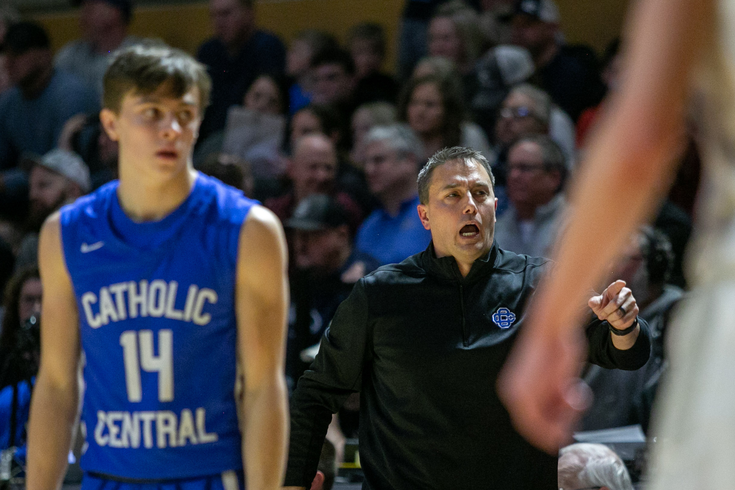 Catholic Central knocks out Unity Christian 68-48 to win Division 2 ...