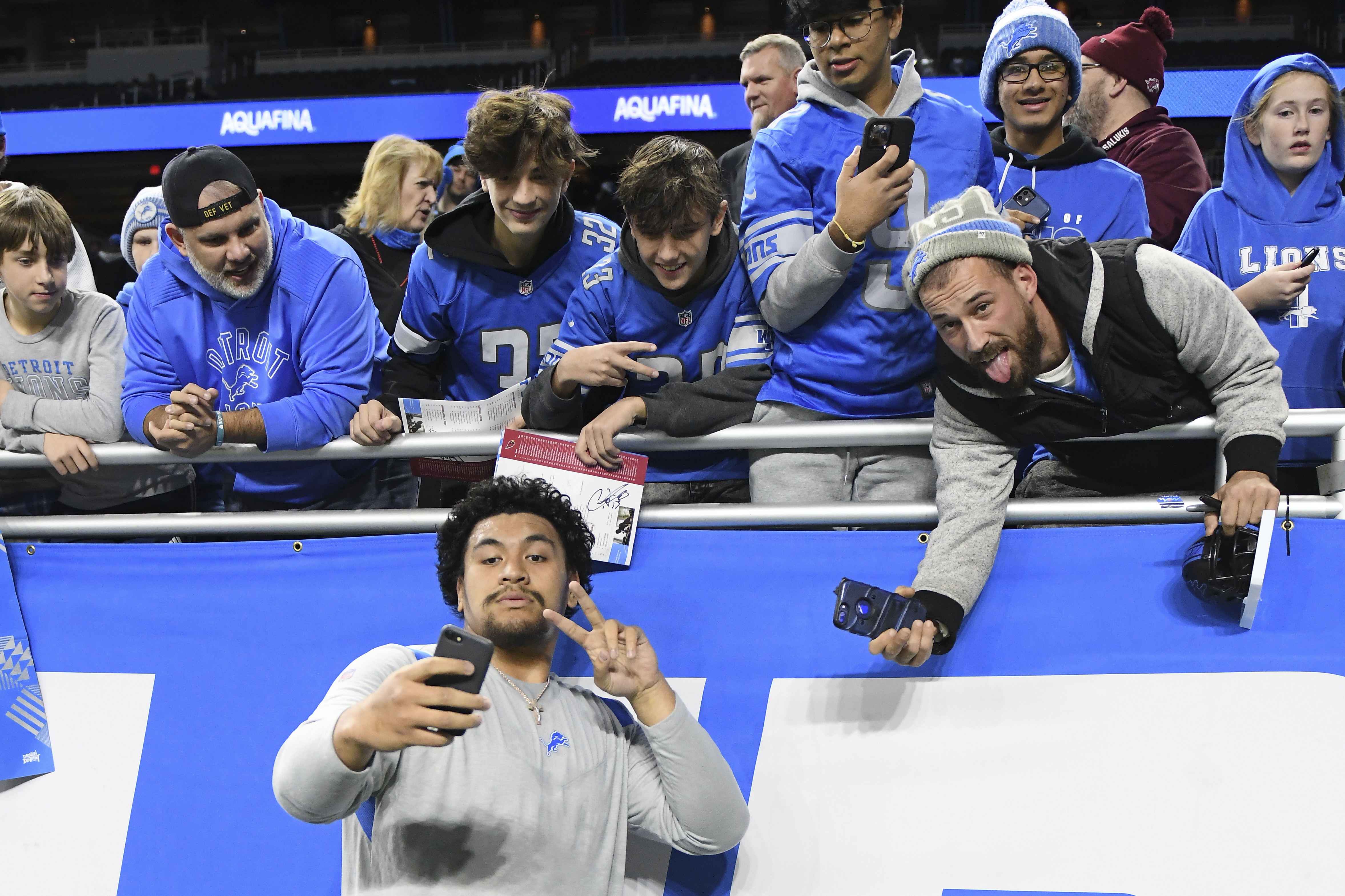 Arizona Cardinals outside linebacker Markus Golden (44) looks on from the  sidelines during an NFL football game between the Detroit Lions and the Arizona  Cardinals in Detroit, Michigan USA, on Sunday, December