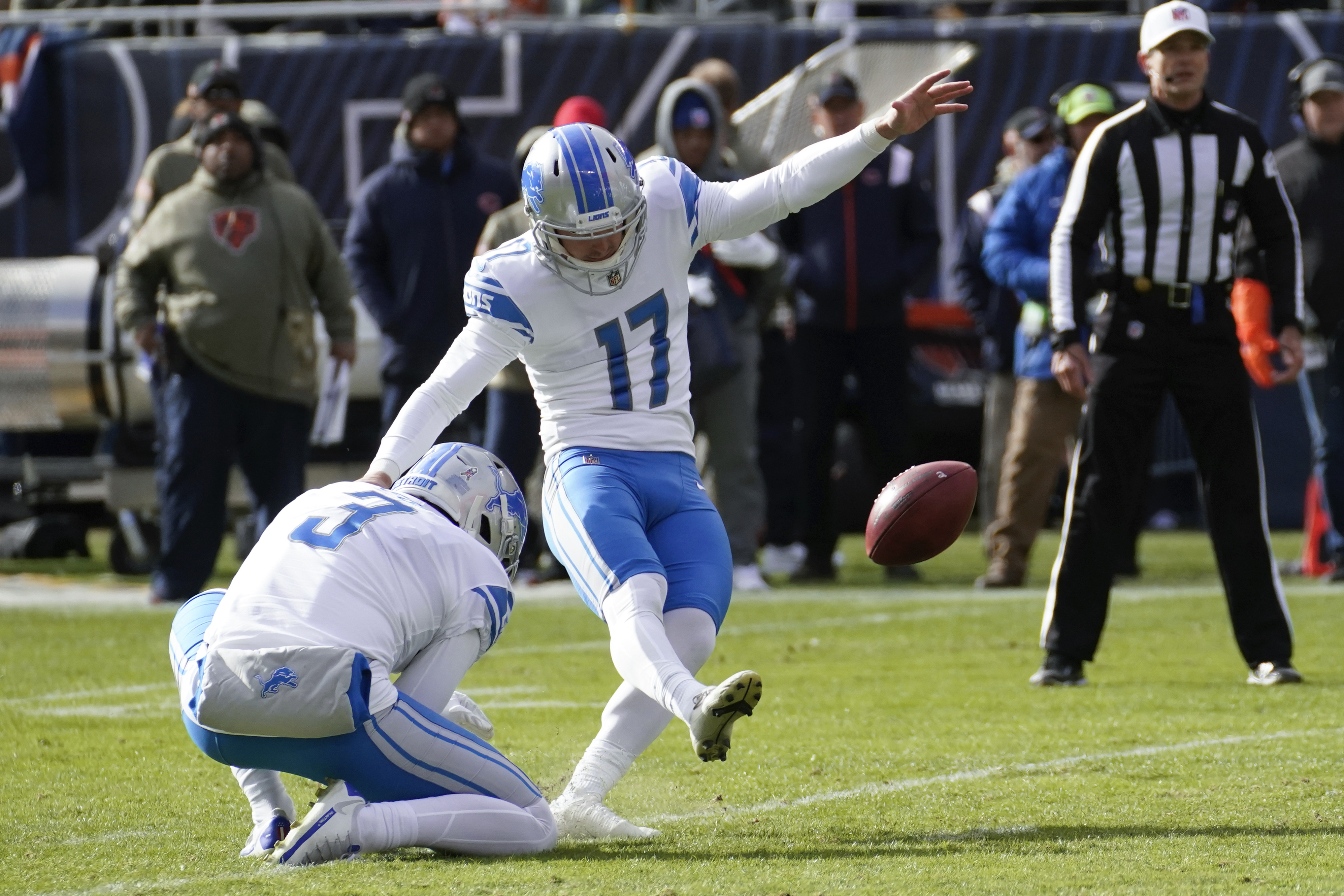 DETROIT, MI - NOVEMBER 24: Detroit Lions place kicker Michael