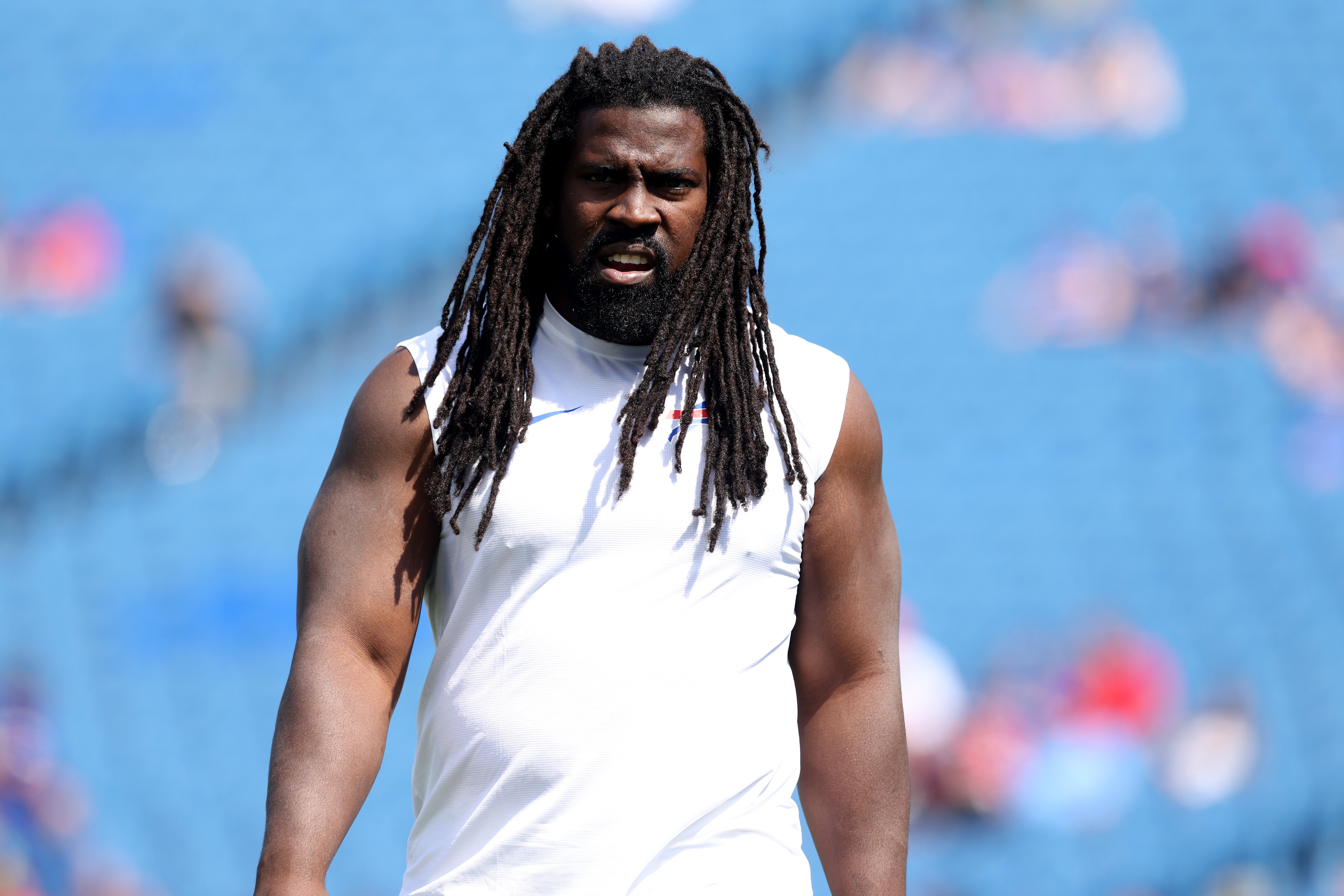 Brandin Bryant of the Buffalo Bills goes off the field with trainers  News Photo - Getty Images