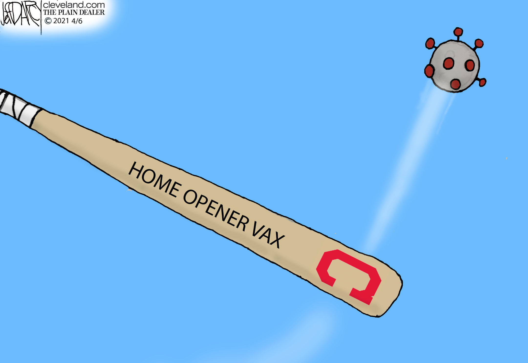 Cheering Wahoo-Less Home Opener: Darcy cartoon 
