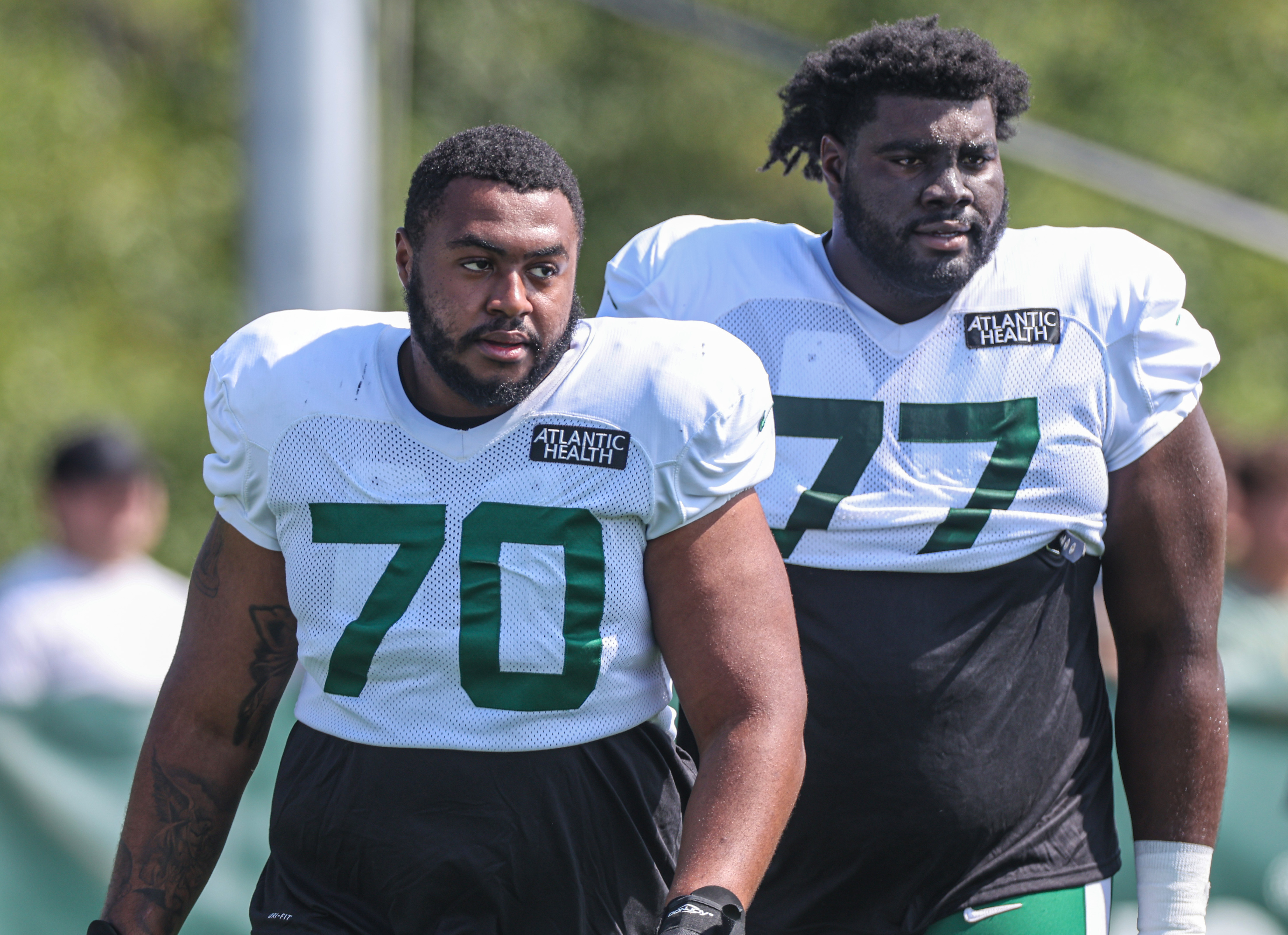 USA. 29th July, 2022. July 29, 2022, Florham Park, New Jersey, USA: New  York Jets' running back (20) Breece Hall during Jets training camp at the  Atlantic Health Jets Training Center, Florham