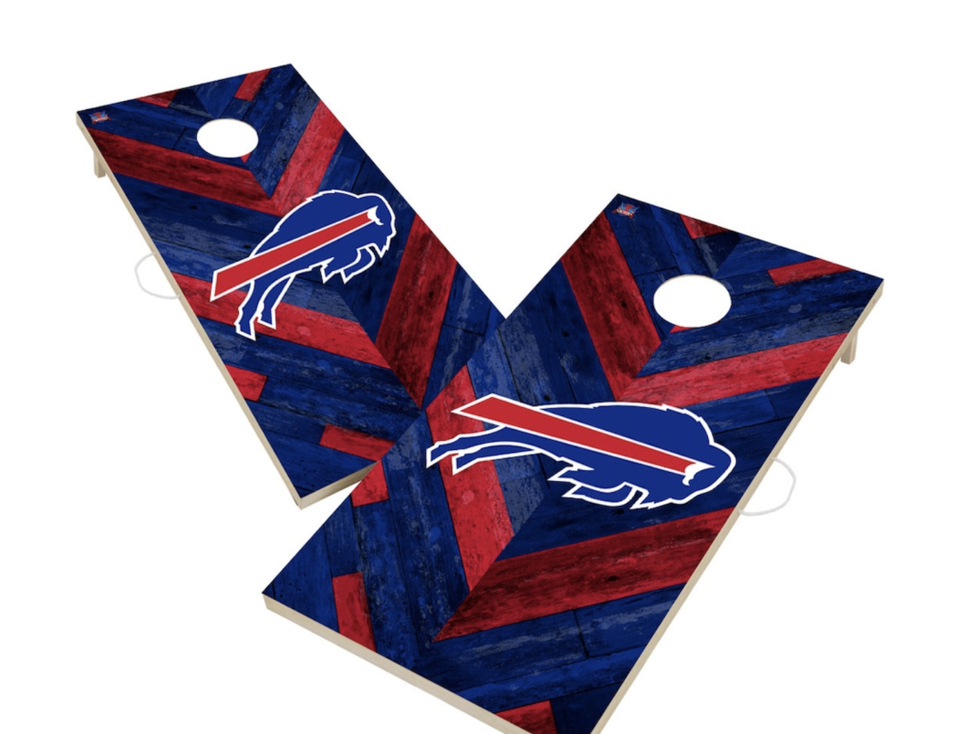 Set of 8 Cornhole Bags NY New York Giants & Red White Chevron 