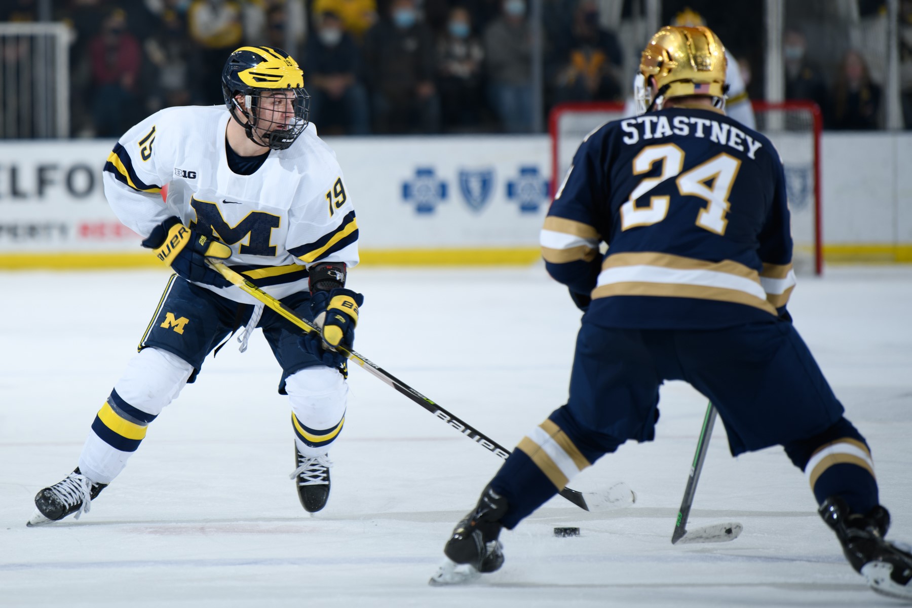 no 1 michigan hockey stumbles late in ot loss to notre dame we just weren t good enough mlive com