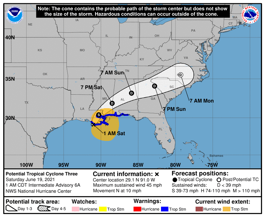 Not Yet Claudette May Make Landfall Soon In Louisiana Al Com