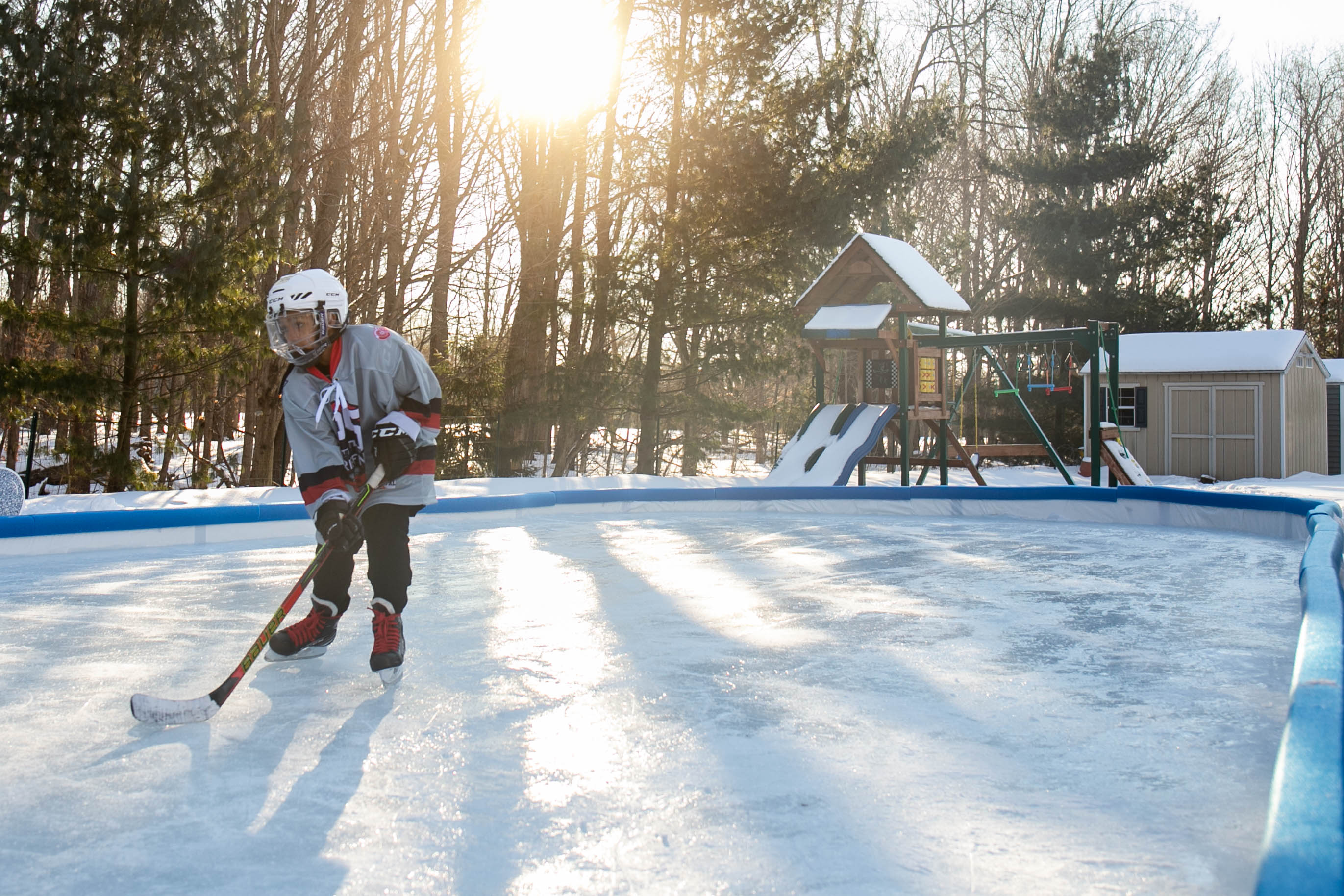 For the love of hockey: Red Deer family's backyard rink goes into