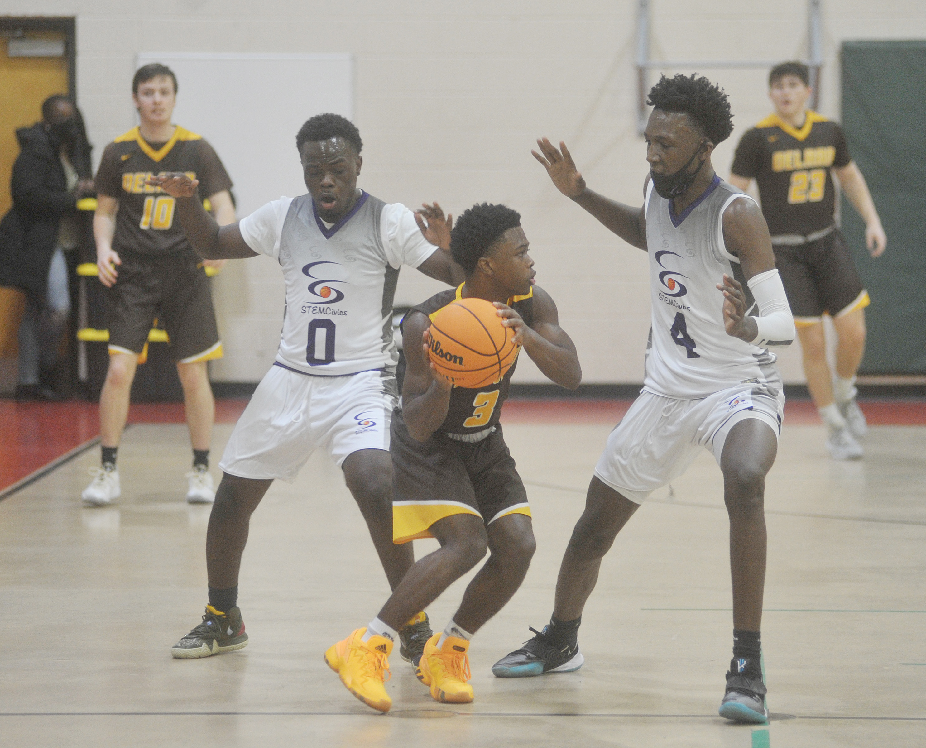 High School Boys Basketball Delran High School at Stem Civic on 1-27 ...