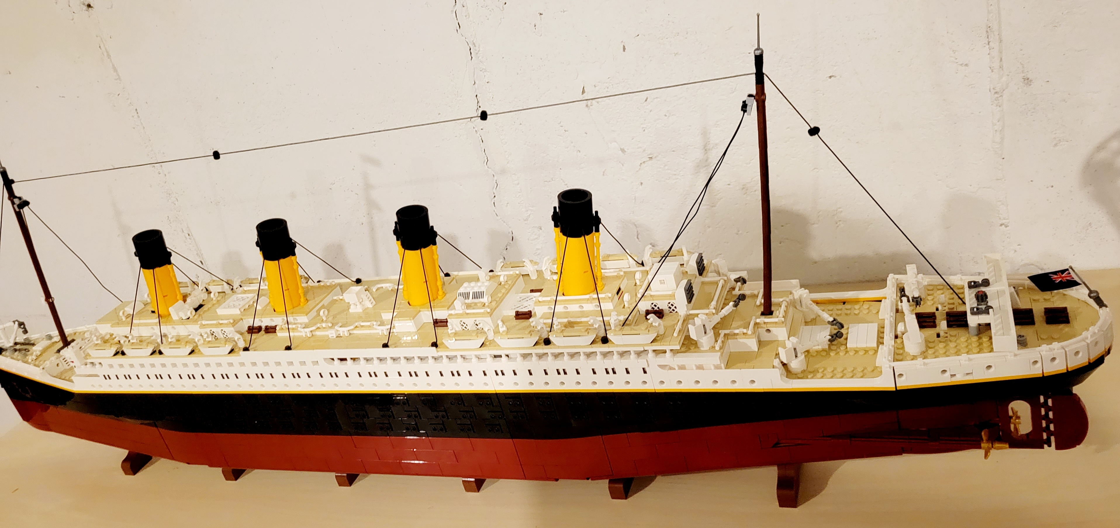 A Lego titanic I made back in August of 2021 that remade into the Olympic :  r/titanic