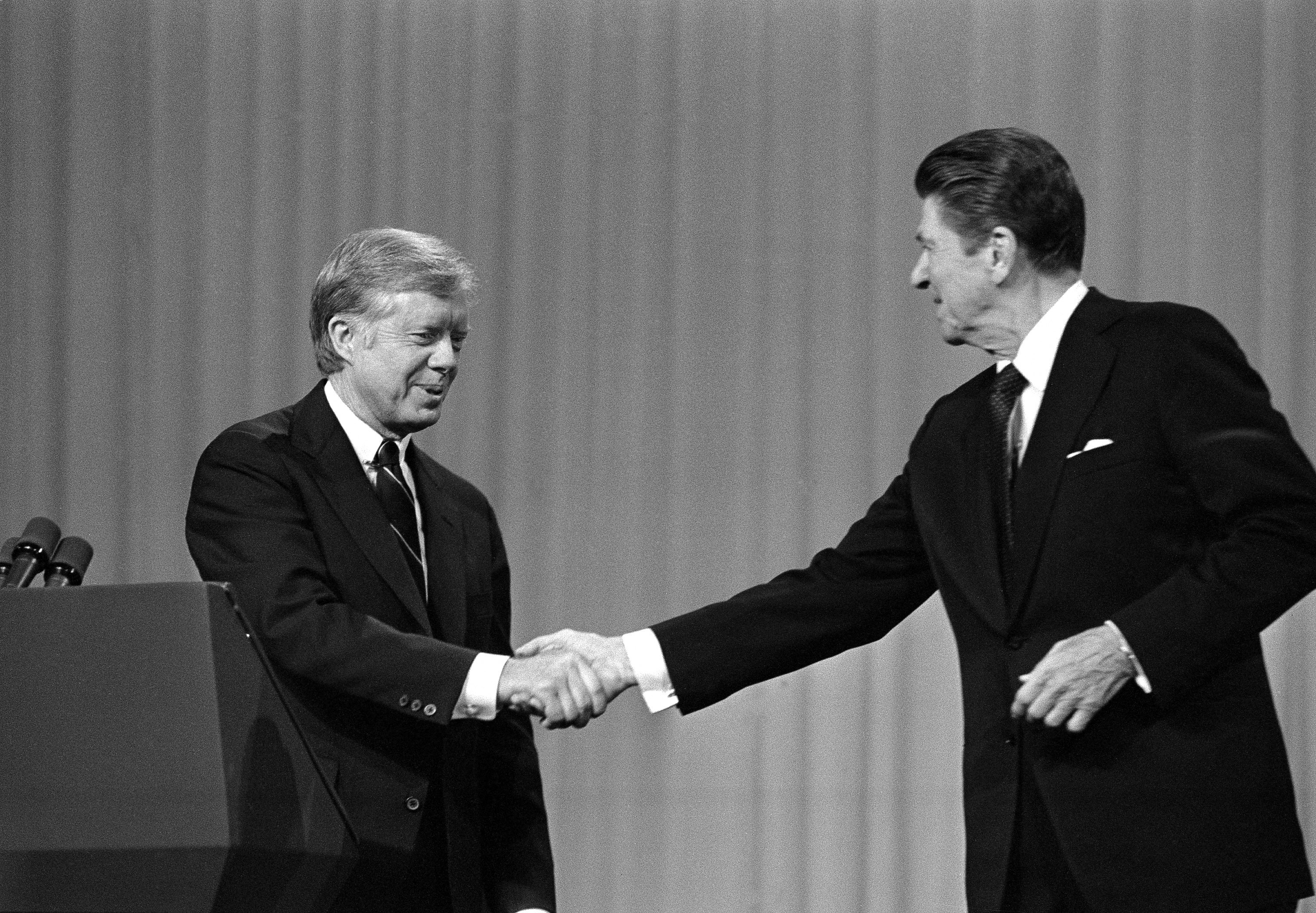 Президентские выборы в сша годы. Рональд Рейган и Джимми Картер. Рональд Рейган 1980. Джимми Картер 1980.