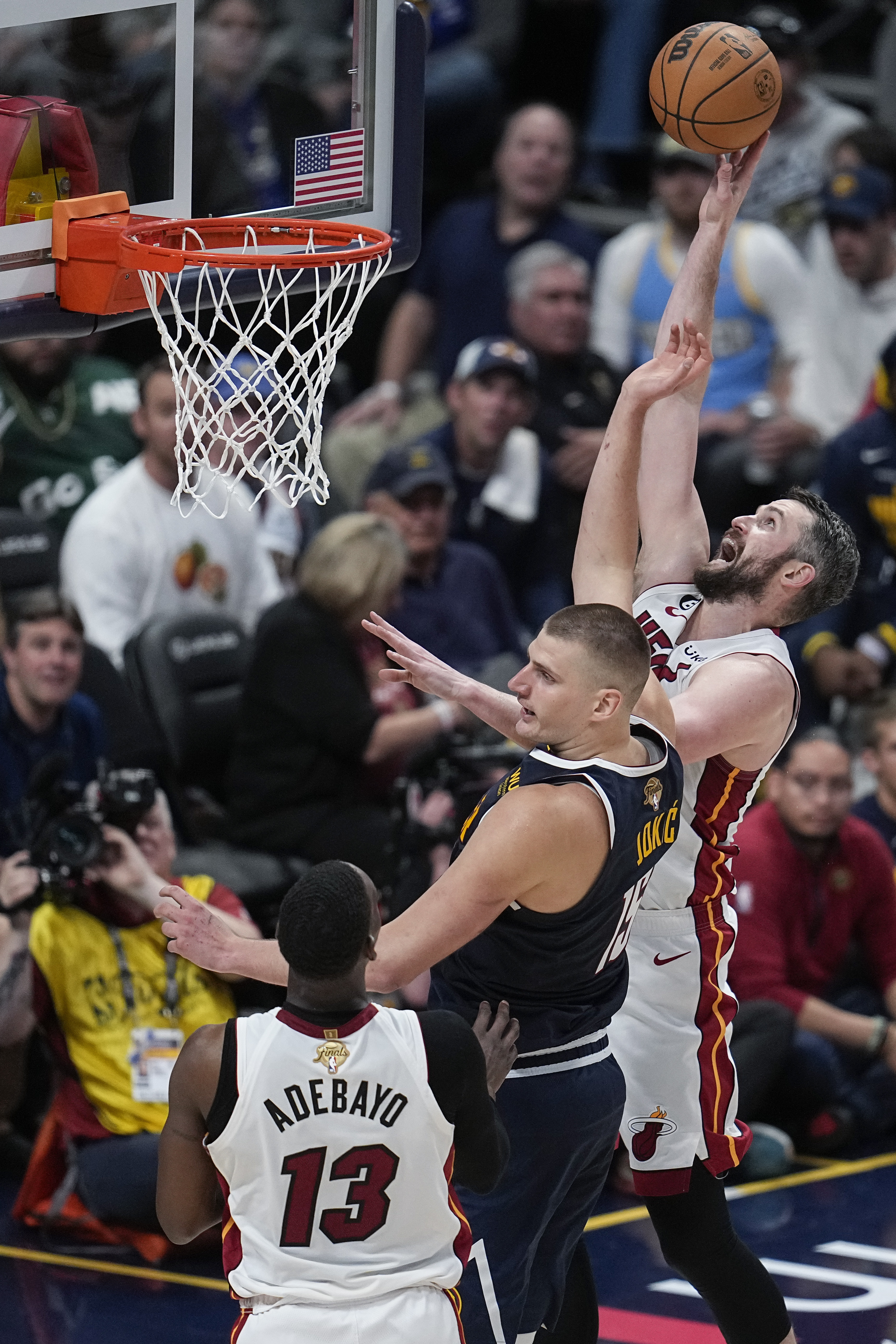 The Miami Heat roar back in Game 2 to tie the Denver Nuggets in