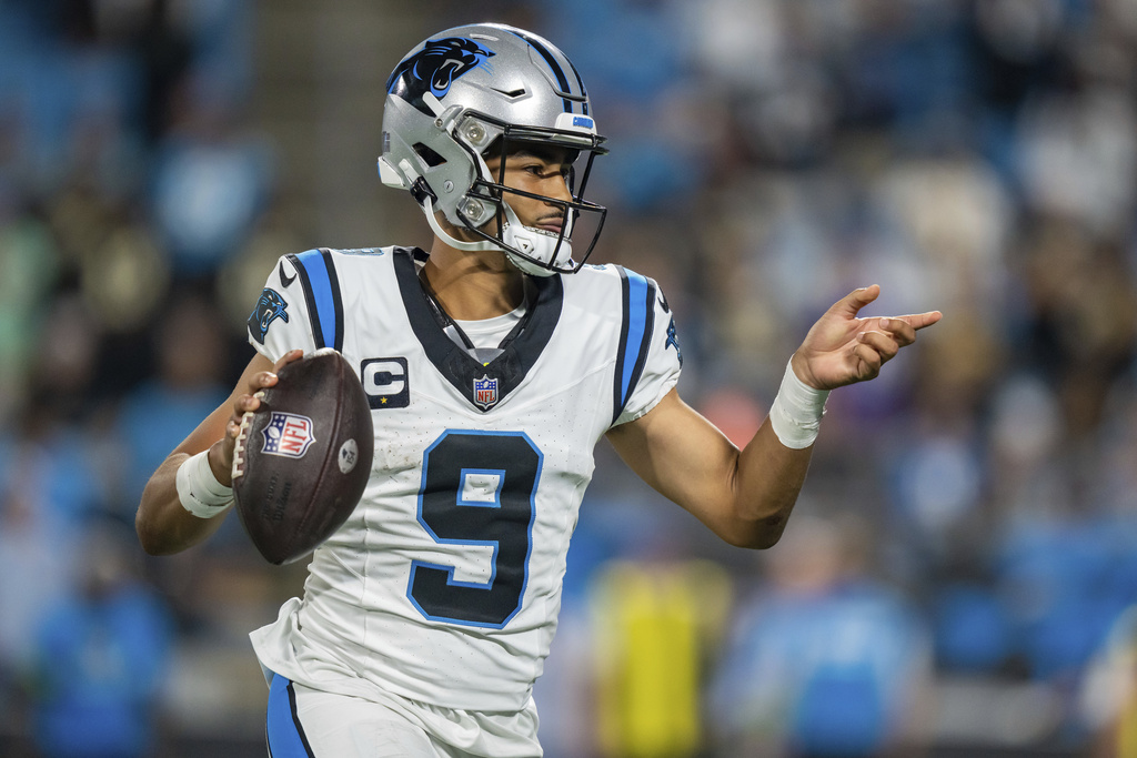 Reich: Panthers QB Bryce Young on track to play Sunday vs Vikings