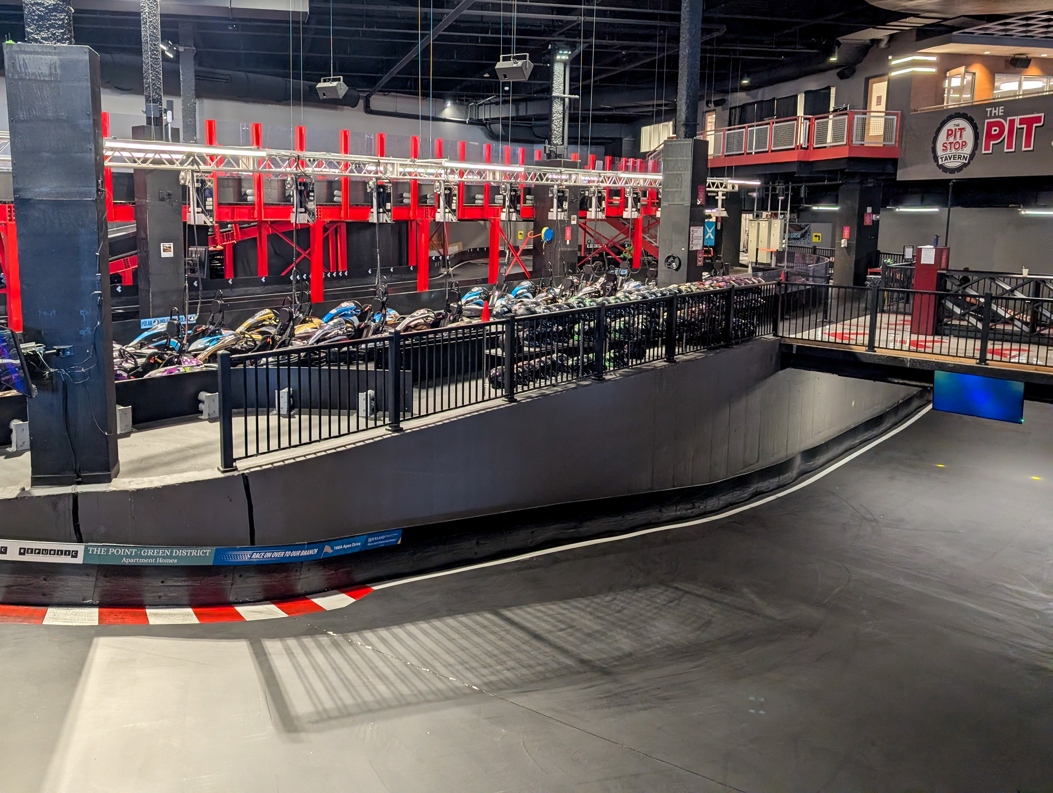 A look around the go-kart track at Apex Entertainment Marlborough.