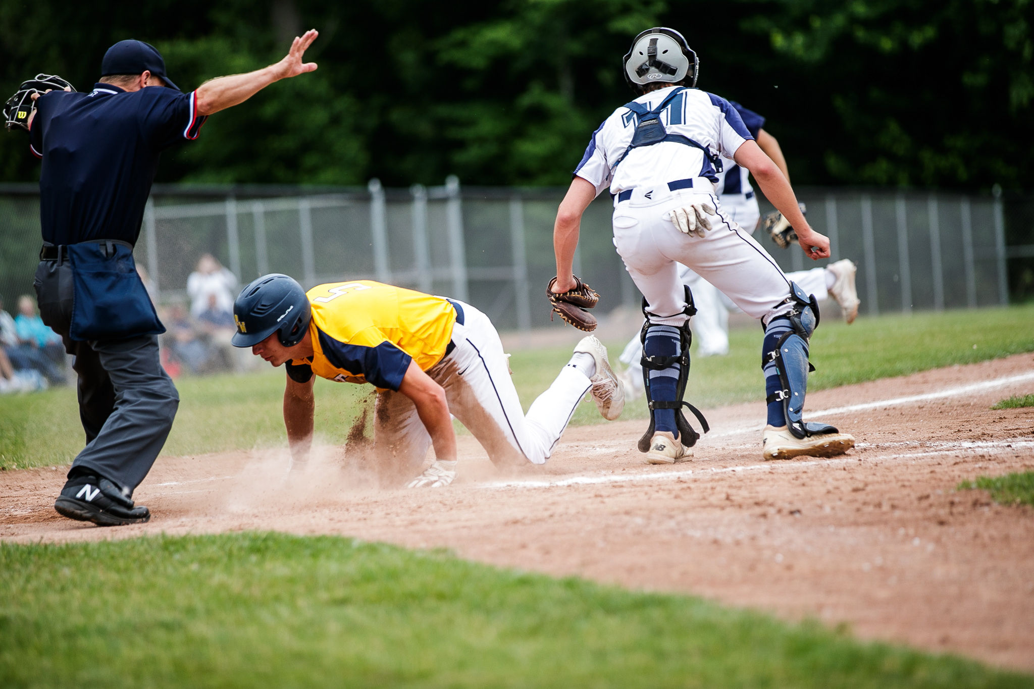 PewamoWestphalia varsity baseball defeats Hemlock in the Division 3