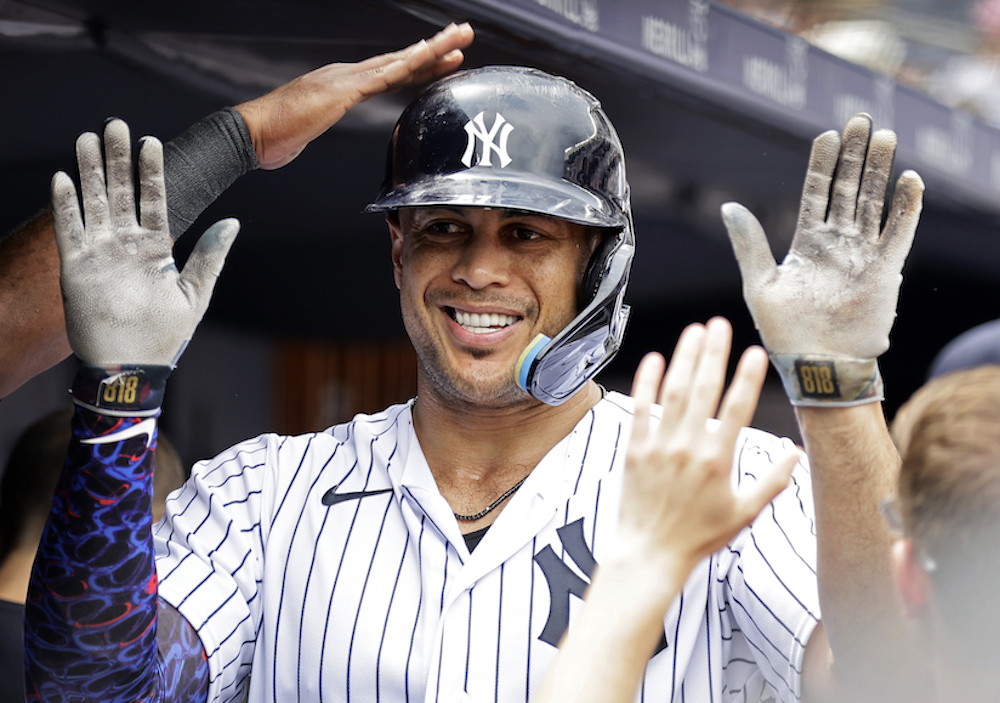 Giancarlo Stanton's two-homer day fuels Yankees' offense in win over Cubs, National Sports