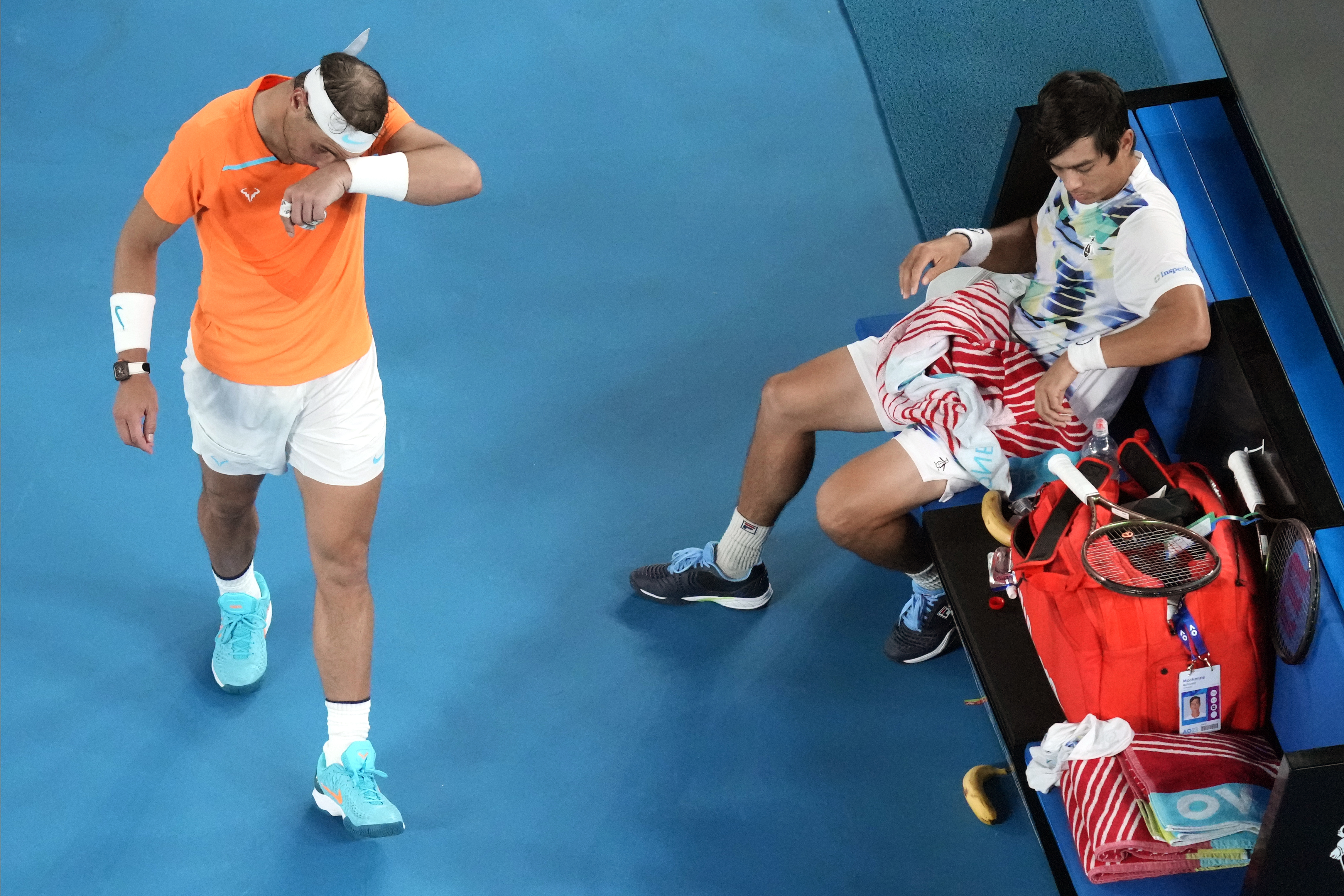 Clearly hurting, Rafael Nadal loses in 2nd round of Australian Open