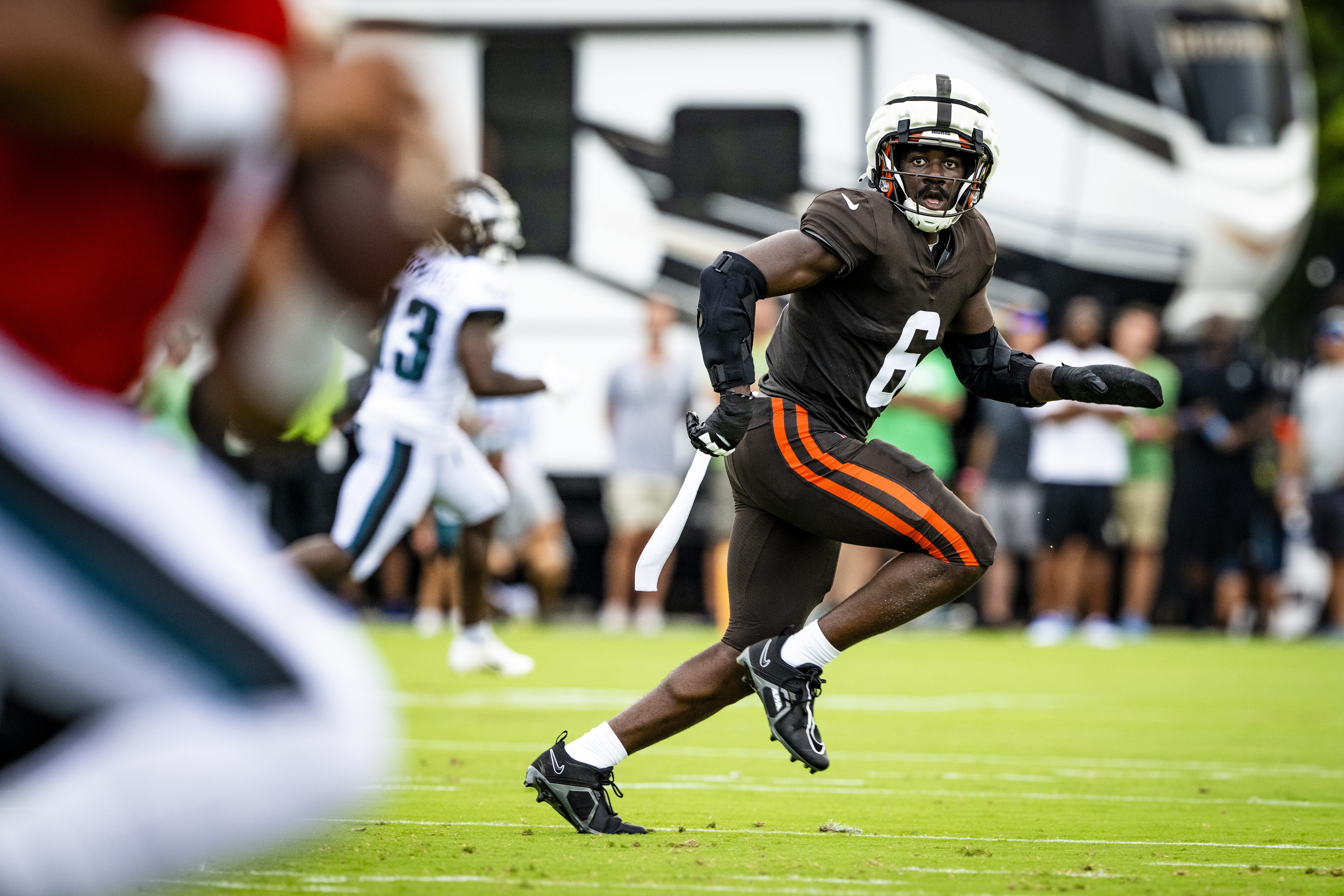 Sione Takitaki Cleveland Browns Nike Practice-Used #44 Brown Jersey from  the 2020 NFL Season