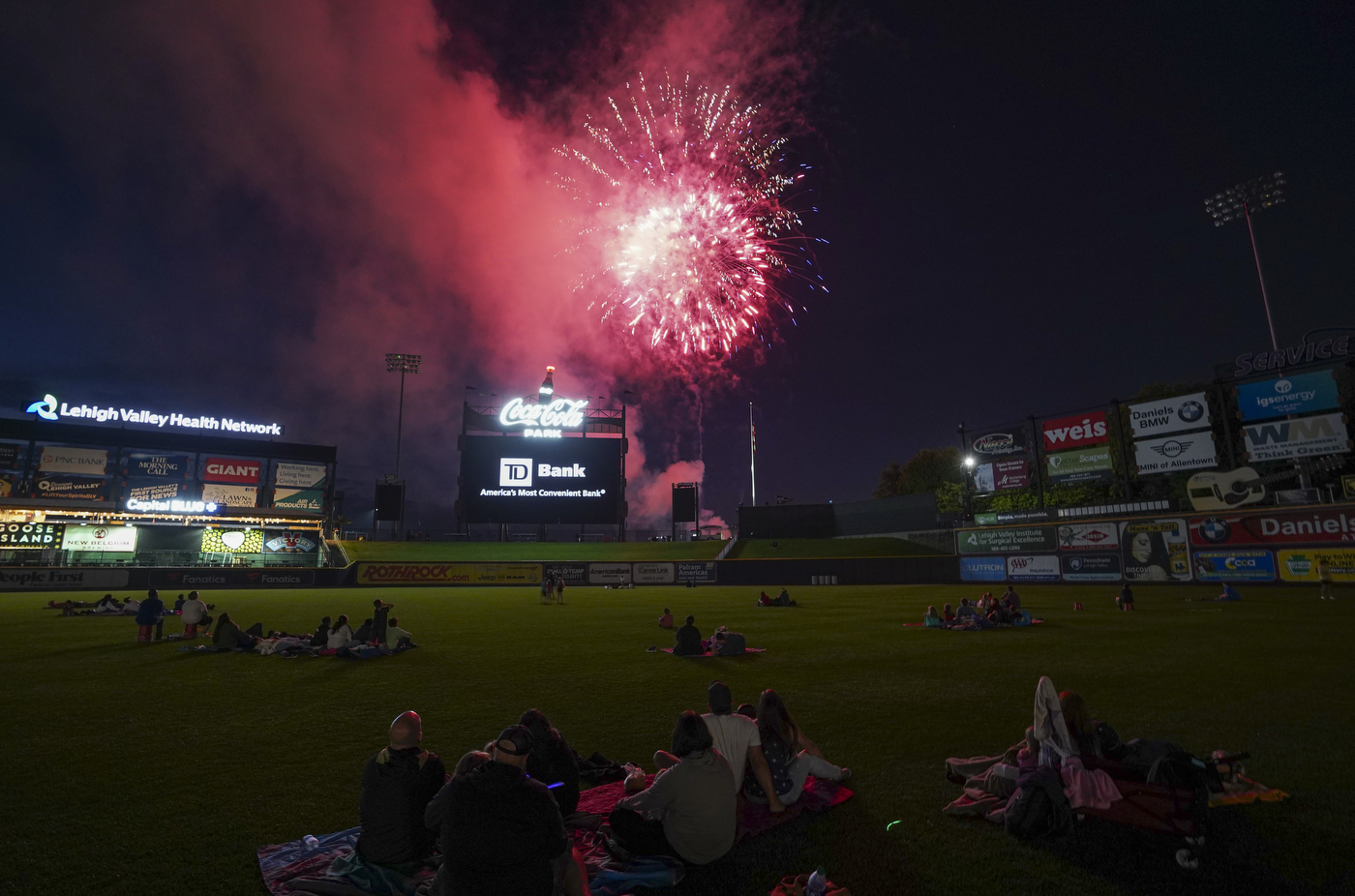 CocaCola Park's Great American Blast fireworks show