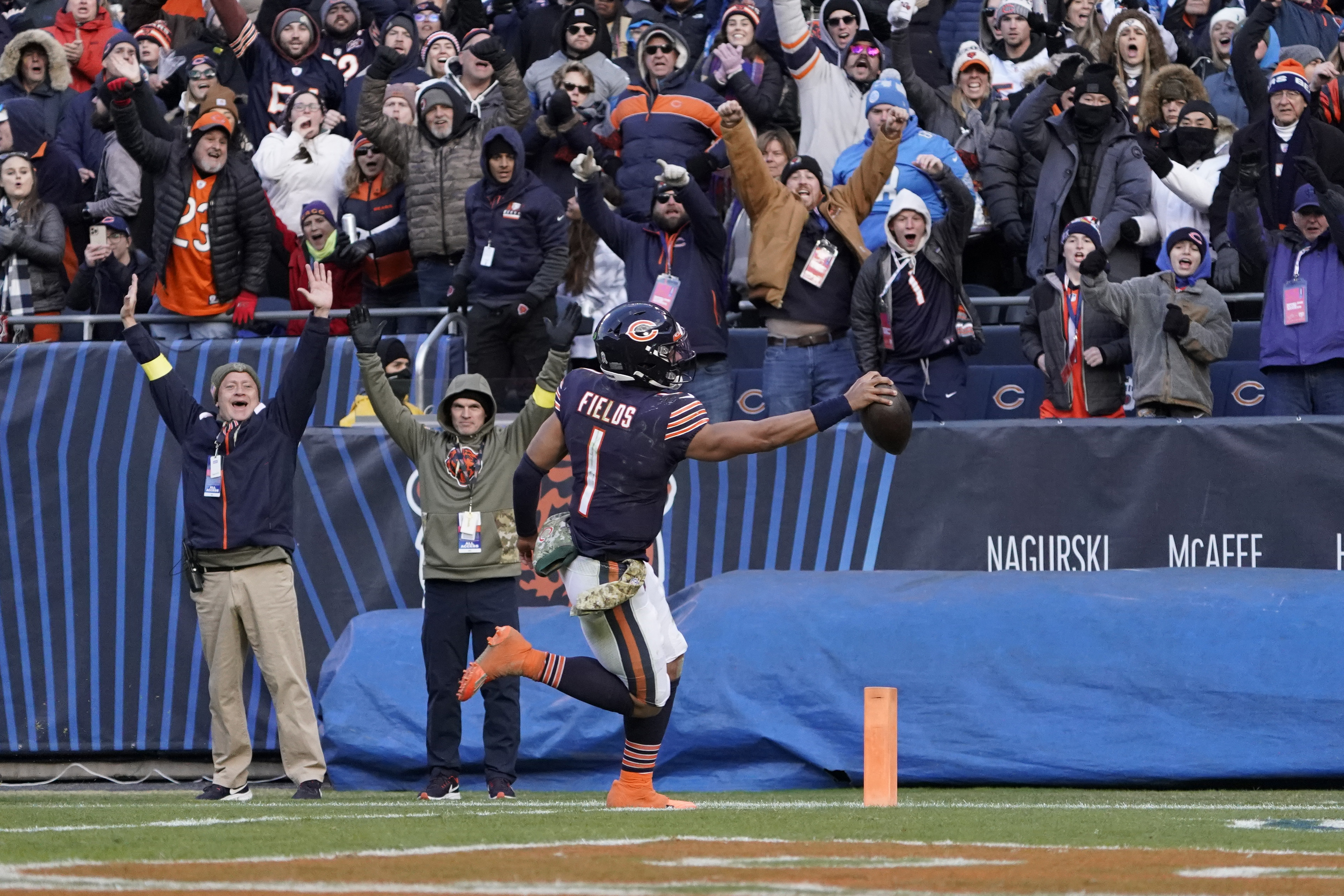 Pick-6 dooms otherwise electric day from Justin Fields as Lions