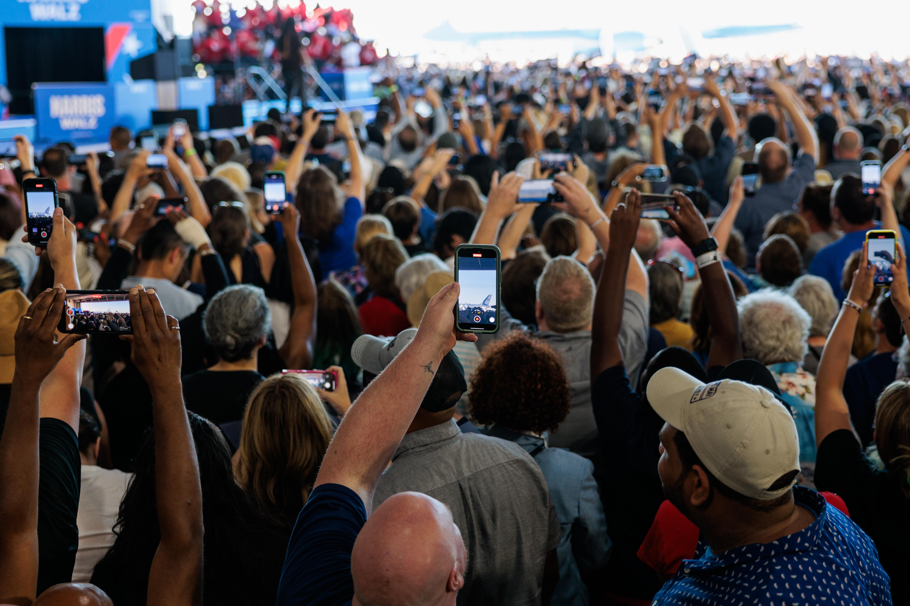 Kamala Harris and Tim Walz host rally outside Detroit - mlive.com