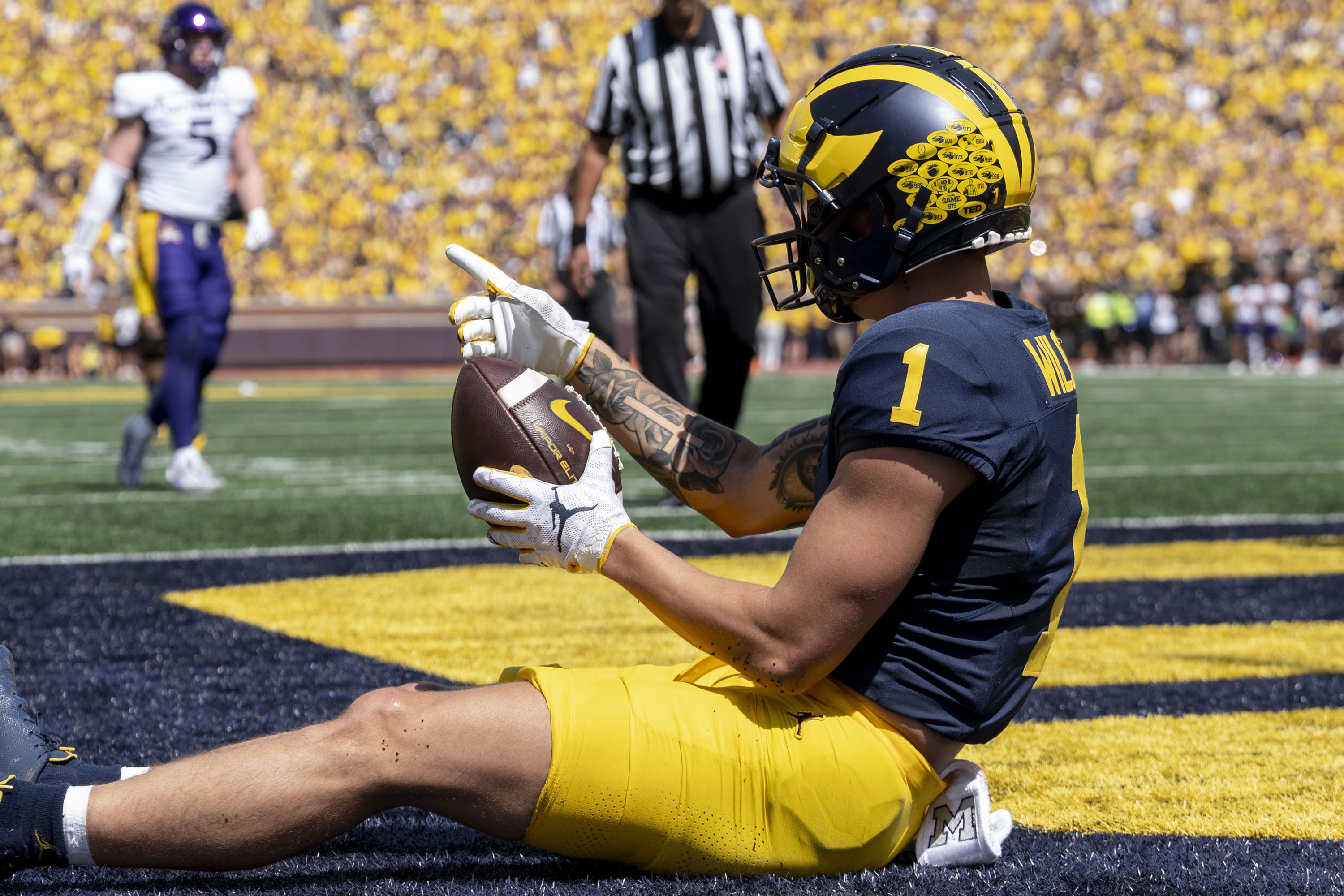 Michigan football WR Roman Wilson switches to No. 1 jersey