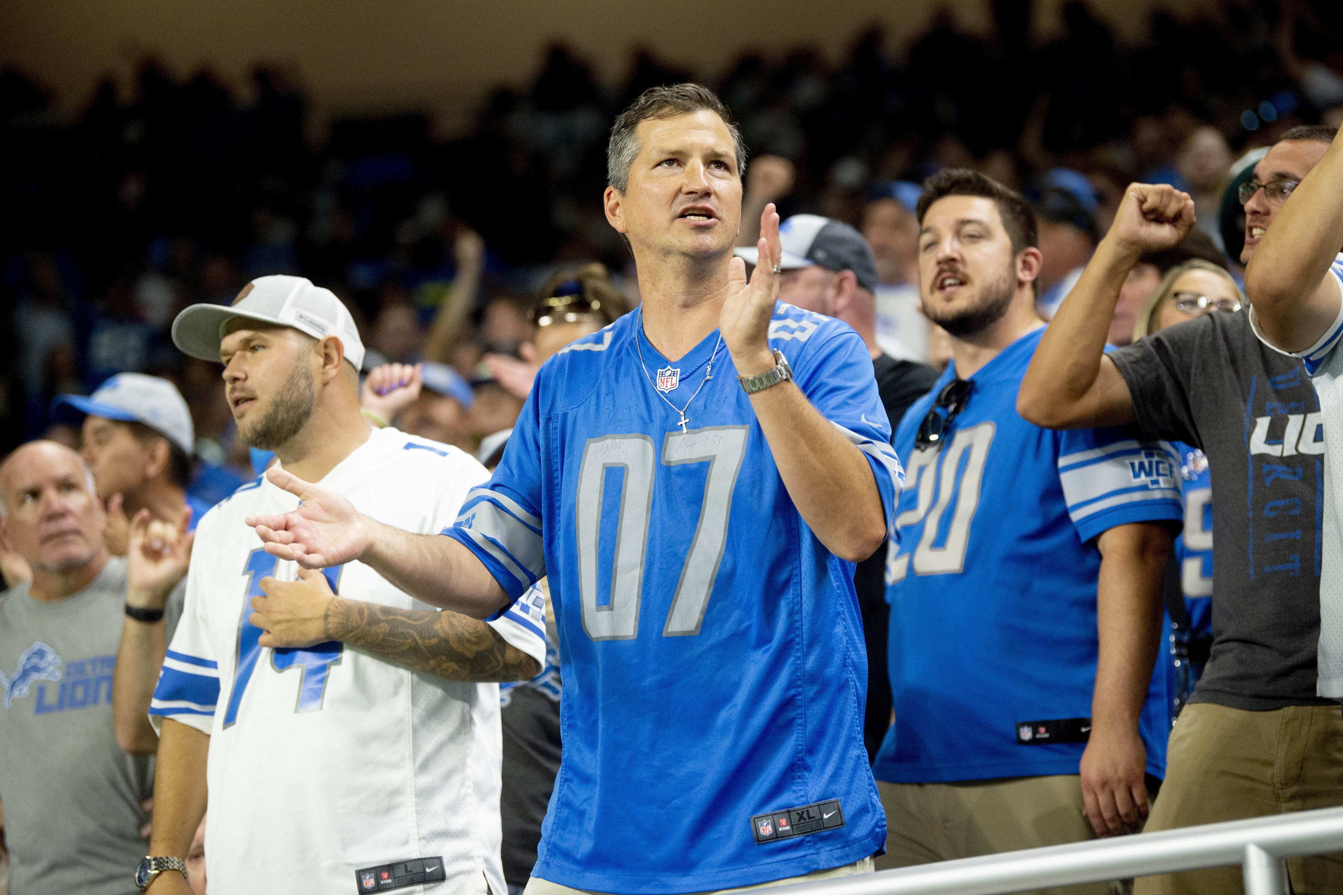 Detroit Lions fans fill Ford Field in season-opener against Philadelphia  Eagles 